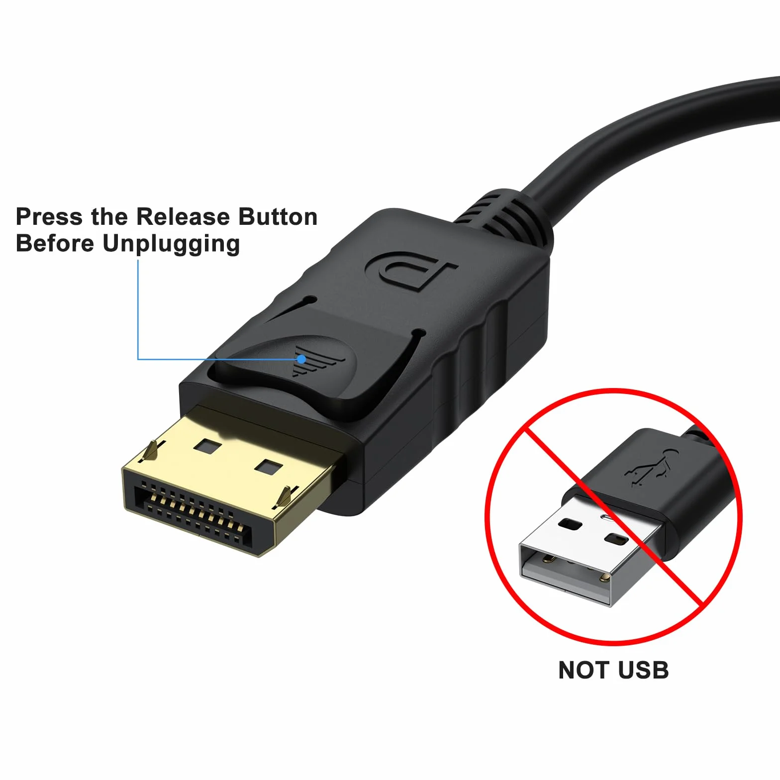 AK Wyświetlacz na adapter VGA (wtyczka na gniazdo), jednokierunkowy DP na VGA konwerter do komputera