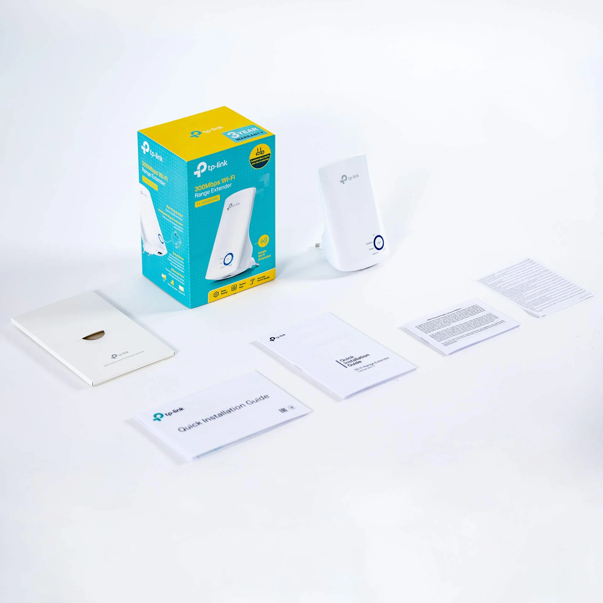 TP-Link TL-WA850RE Répéteur WiFi N300, Amplificateur WiFi, 1 Port Ethernet, 90㎡