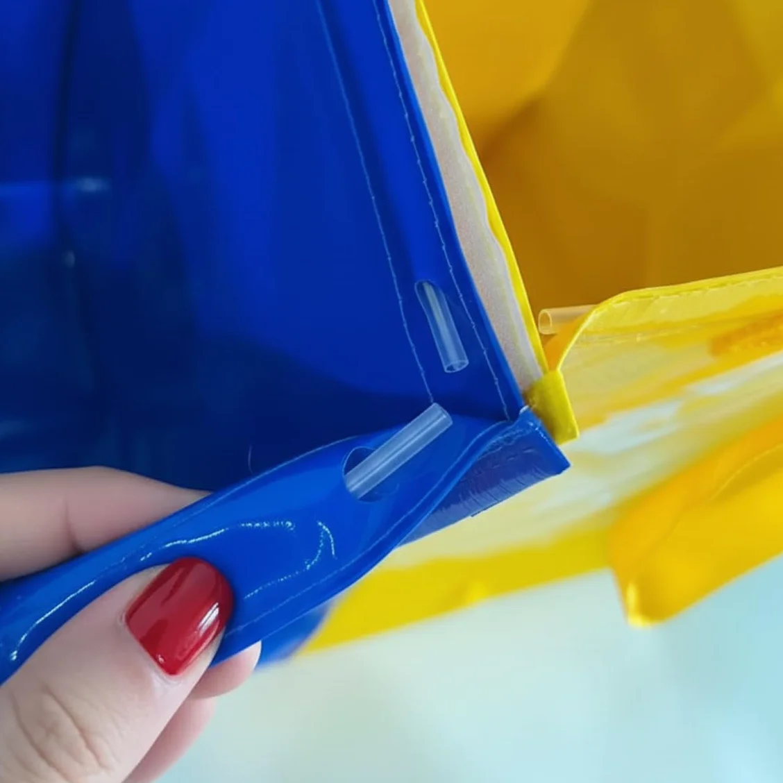 Poubelle Tri Sélectif 44L avec Poignée pour Verre - Recyclage Facile à Vider Maison Bureau
