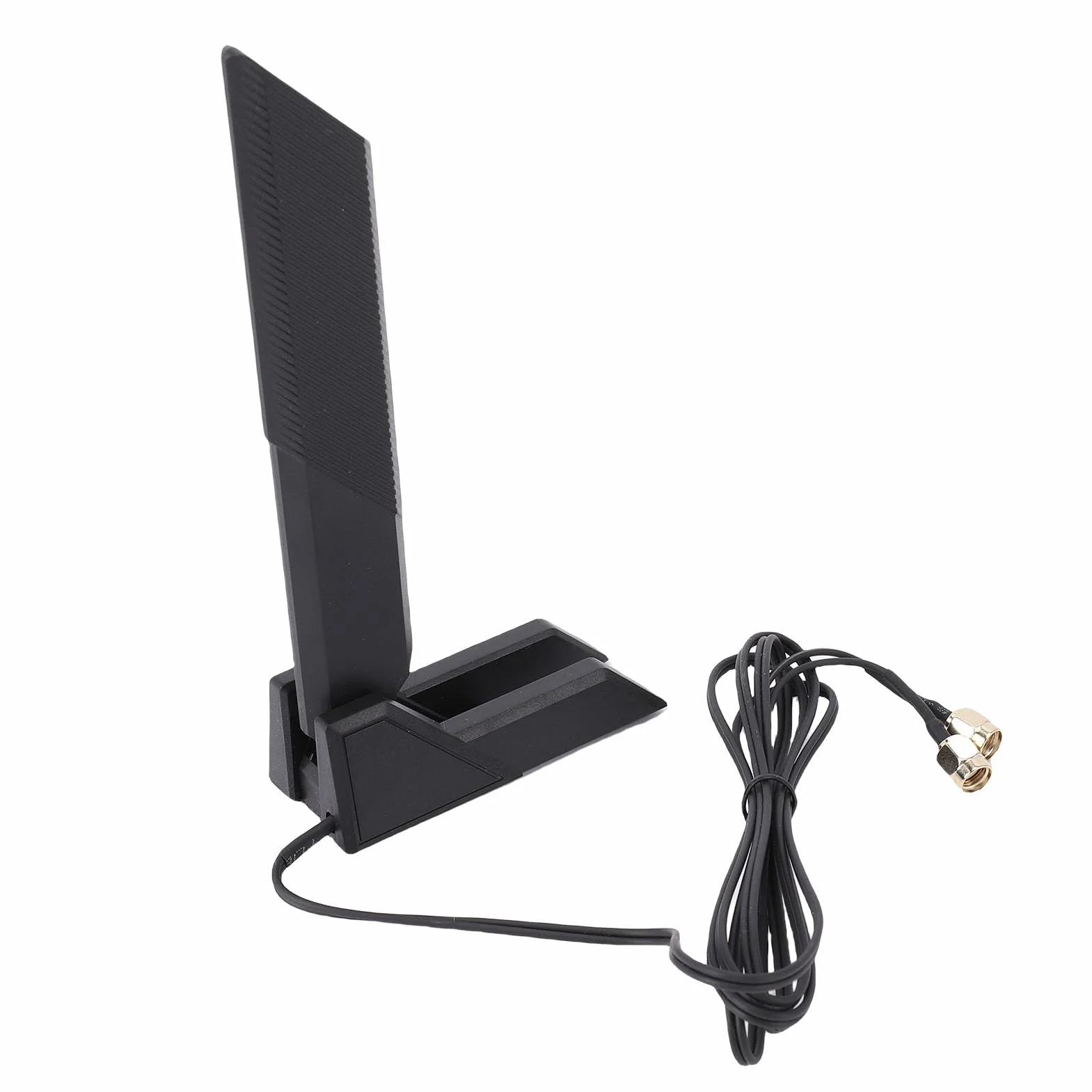 Trójzakresowa Antena WiFi, 2,4 GHz 5,8 GHz 6 GHz 12 DBi Antena SMA WiFi Podstawa Magnetyczna z Przedłużaczem 140 Mm/5,5 Cala, do Komputera Stacjonarnego Karta WiFi PCIe Router