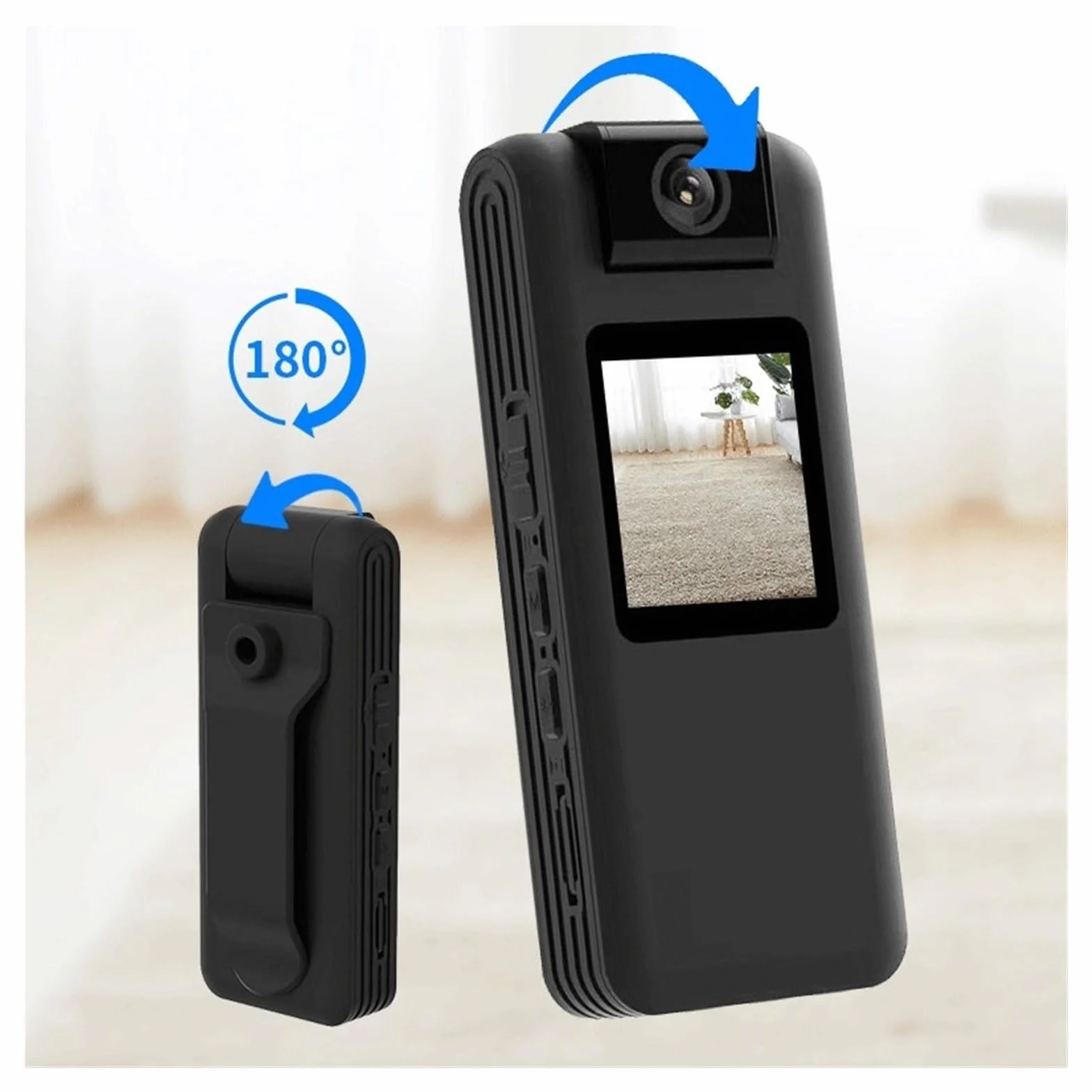 HD Night Vision Mini Kamera Sportowa Anti Shake Bezprzewodowa Bodycam Egzekwowanie Prawa Dyktafon 1080P Klips Z Tyłu Na Deskę Rozdzielczą Wysoka Rozdzielczość(CAM Add 32GB Card)
