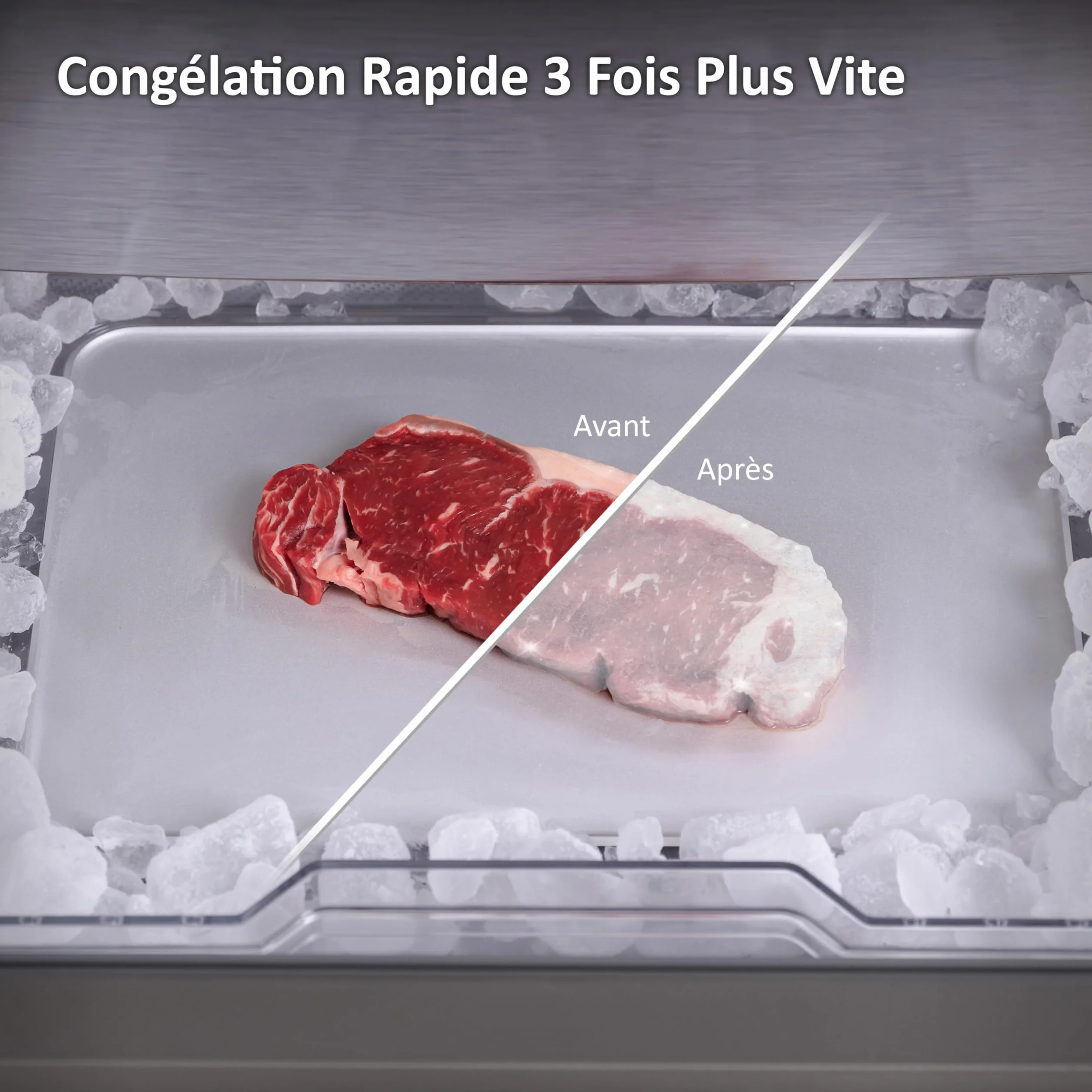 Haier Fresher Pad - Plateau de Congélation en Aluminium - Accélère la Congélation et la Décongélation des Aliments en Préservant Les Valeurs Nutritionnelles - 345 x 245 mm