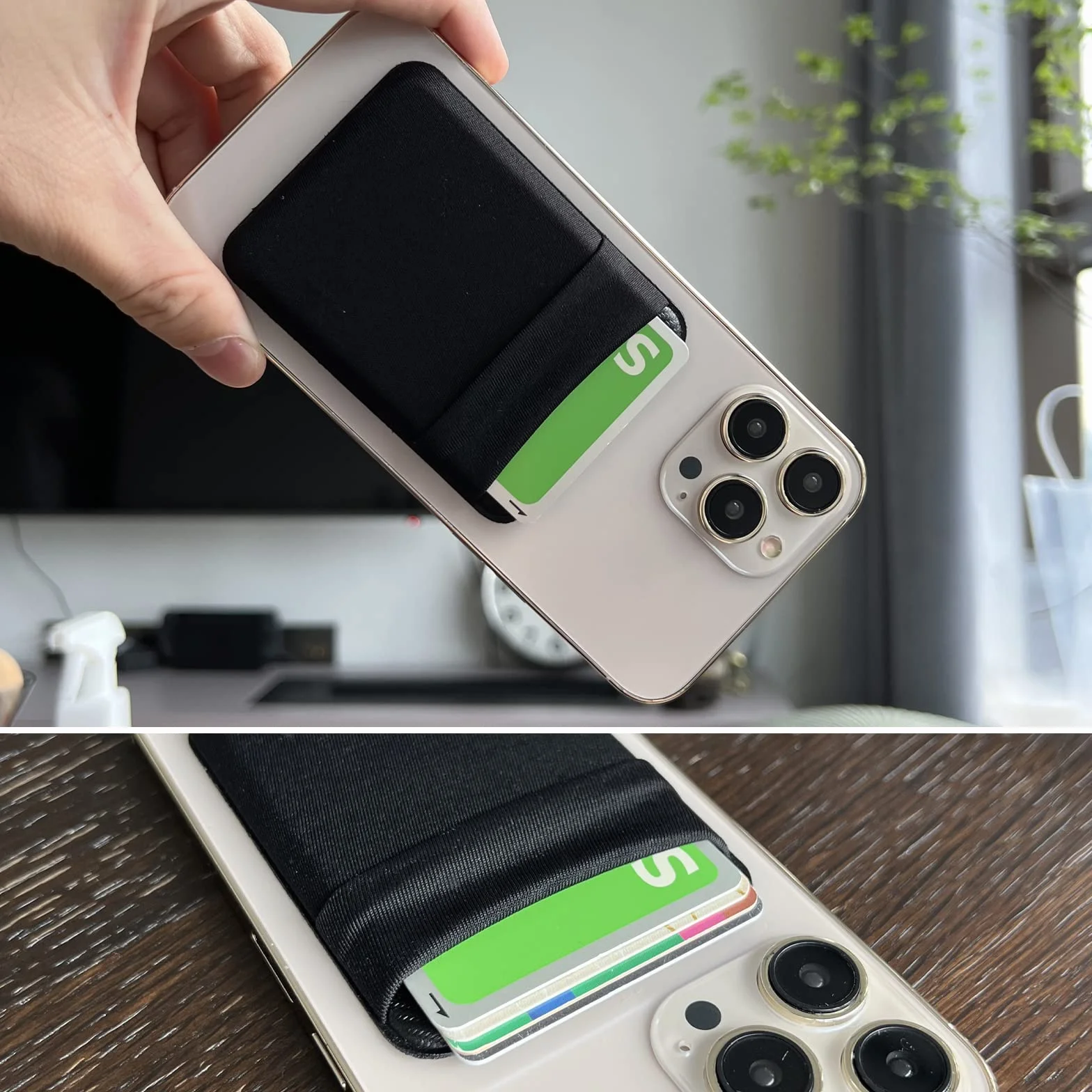 Magnetyczny portfel do Mag-Safe, etui na karty, kompatybilne z iPhone 14, 13 i 12 Pro Max Plus, magnetyczne etui, akcesoria, uchwyt na karty, czarny