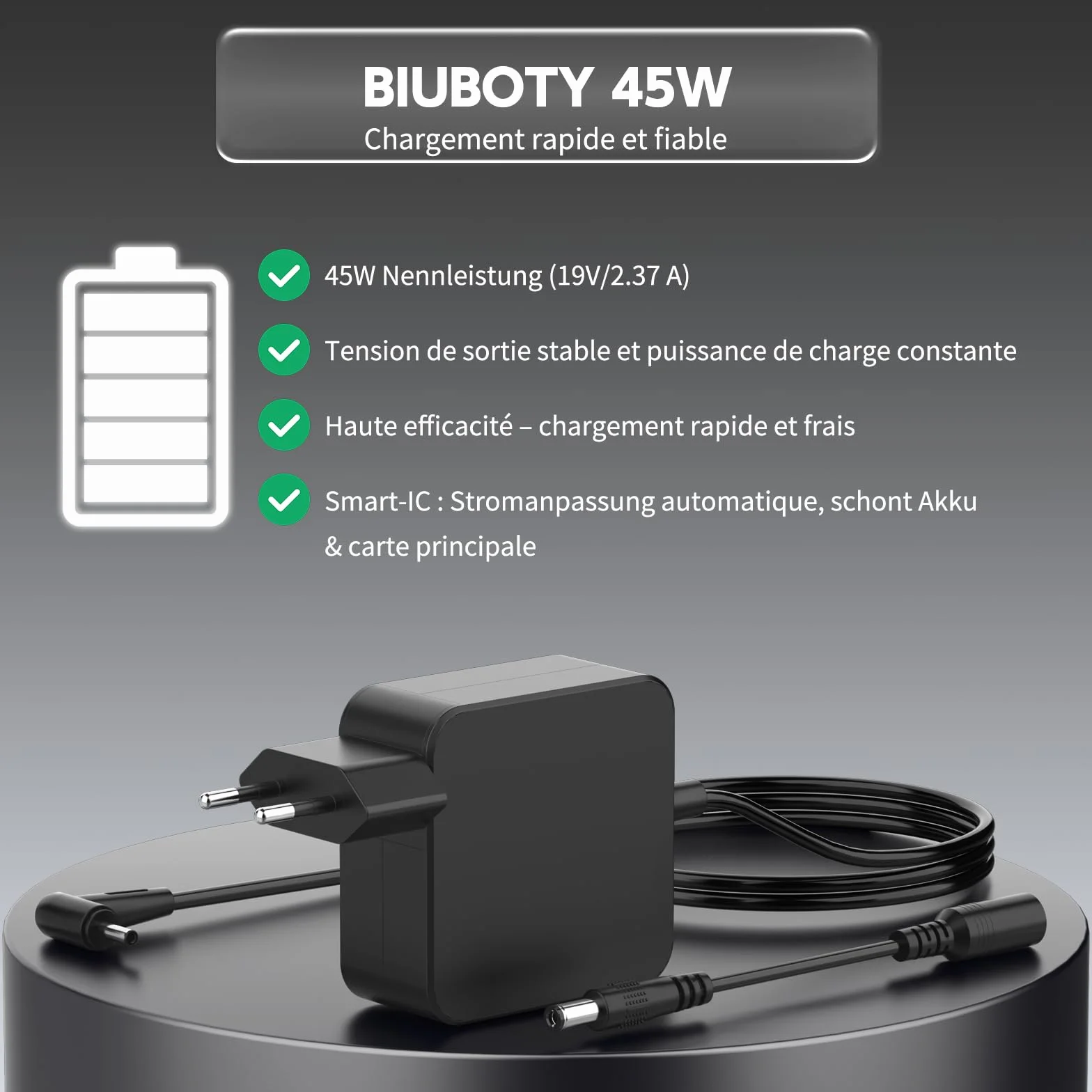 Chargeur Ordinateur ASUS Vivobook 14 15 S14 S15 Zenbook 45W