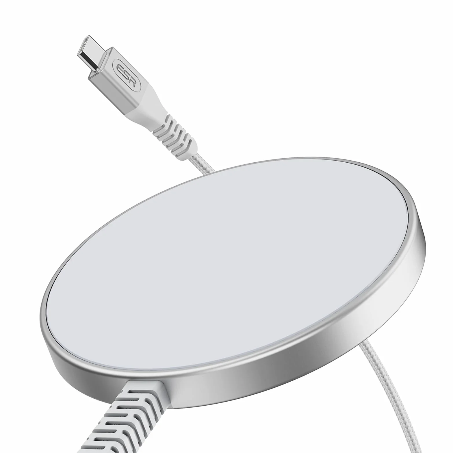 ESR do ładowarki Magsafe 15 W, bezprzewodowa ładowarka do iPhone 17/17e/16/15/14/13/12, AirPods 4/3/2 Pro, Google Pixel 10, Galaxy S25/S26, indukcyjna stacja ładująca z 1,5-metrowym wzmocnionym kablem