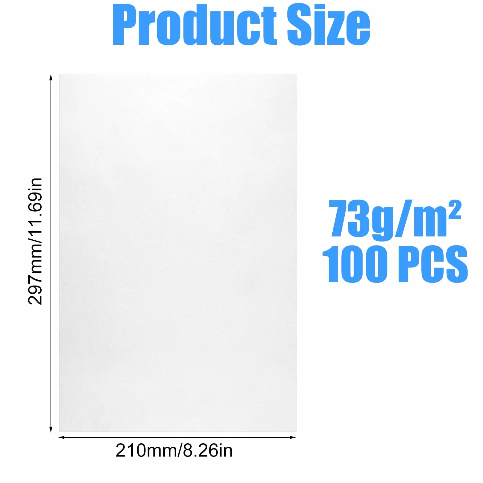 Papier Calque A4 73g/m² Hautement Transparent Imprimable pour Patron Couture Dessin Scrapbooking