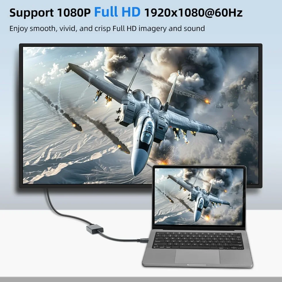 AXFEE Adaptateur USB 3.0 vers HDMI 1080P Full HD Vidéo Audio Convertisseur pour PC TV