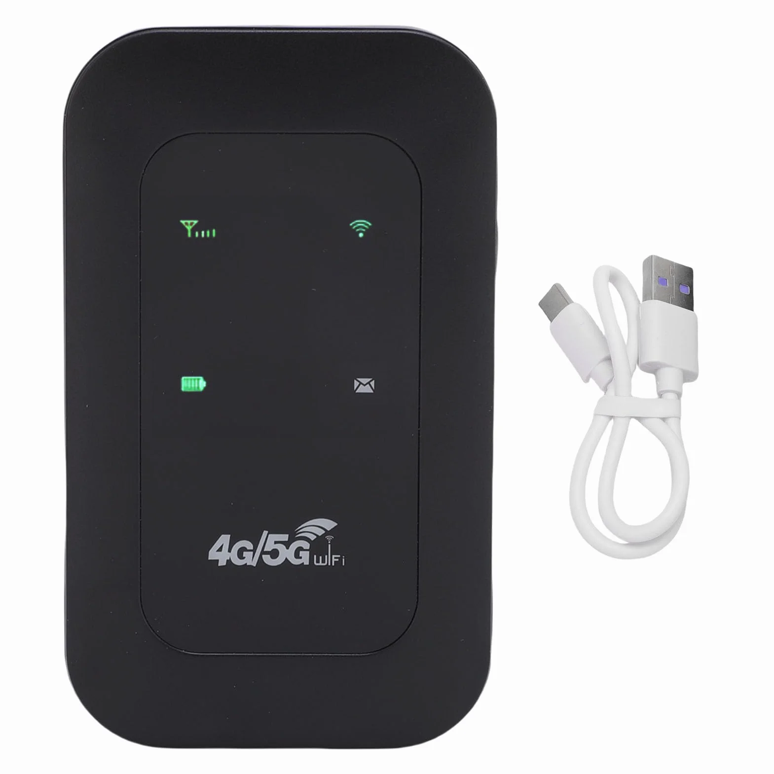 4G 5G WIFI Hotspot Router - 300 Mb/S Duża prędkość z baterią 3200 MAh do Podróży, Używanie Domu, Obsługuje 10 urządzeń