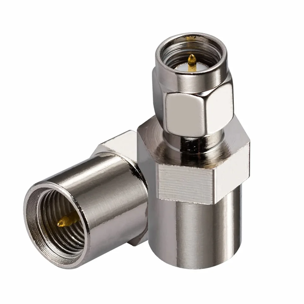 Vecys 4G Adapter Antenowy SMA Męski do FME Męski Adapter do Anten 2G 3G 4G LTE Routerów Mobilnego Internetu Szerokopasmowego WLAN Bezprzewodowego (2 szt.)