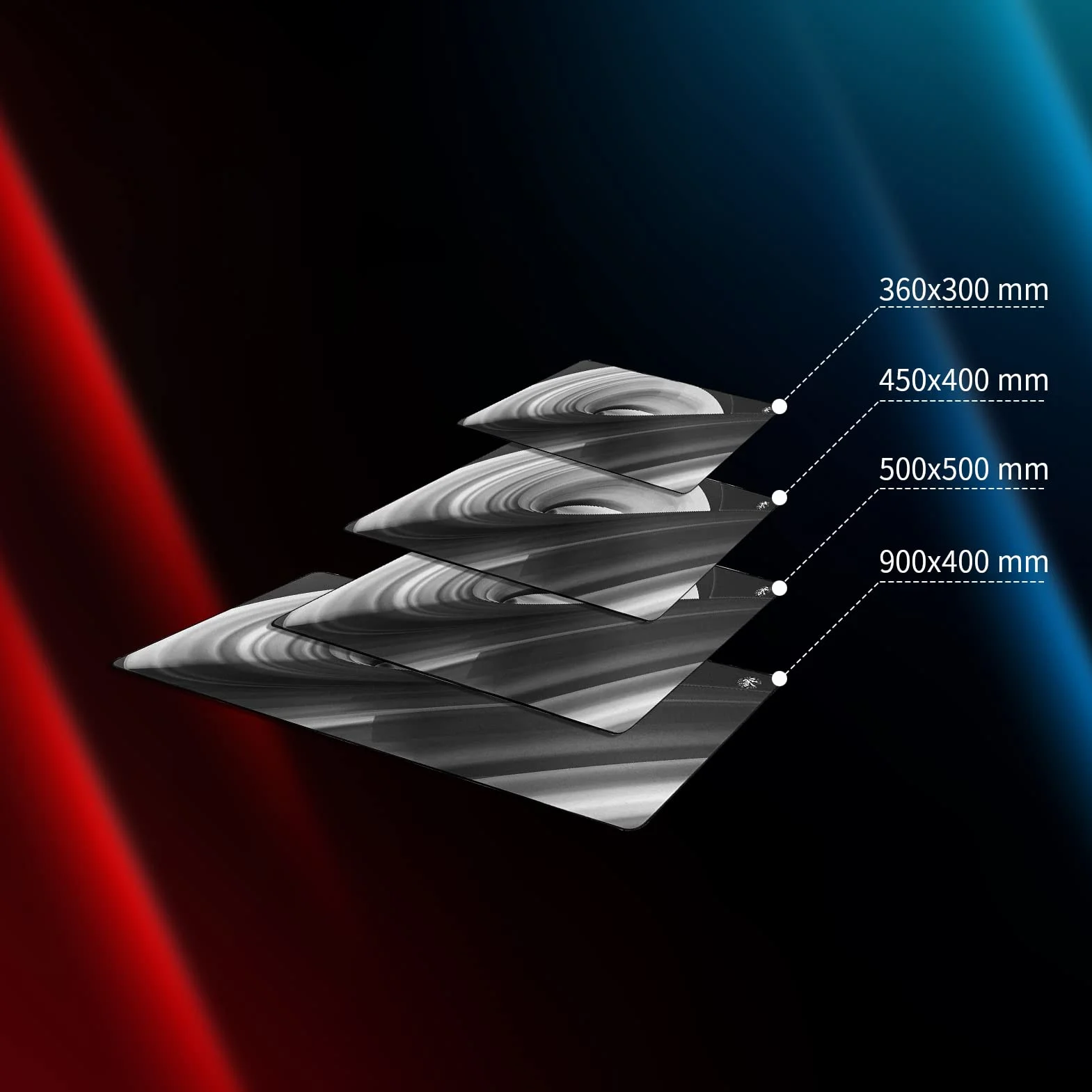 X-Raypad Aqua Control ZERO AC0 gamingowa podkładka pod mysz, bardzo precyzyjna podkładka pod mysz z doskonałą prędkością i możliwościami sterowania (czarna AC0, 500 x 500 x 4 mm)