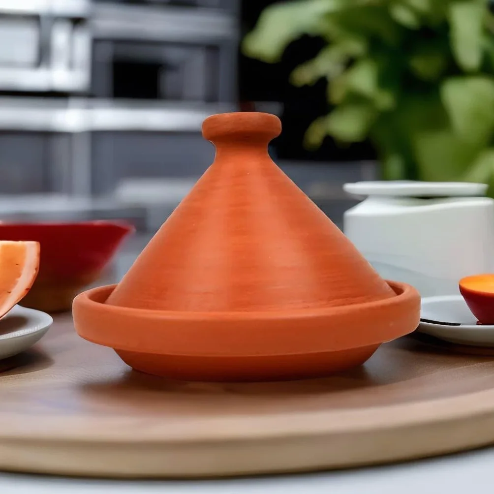 Tajine marocain, casserole Ø 35 cm, cocotte non émaillée, pour 6 à 8 personnes, originaire du Maroc sans substances nocives