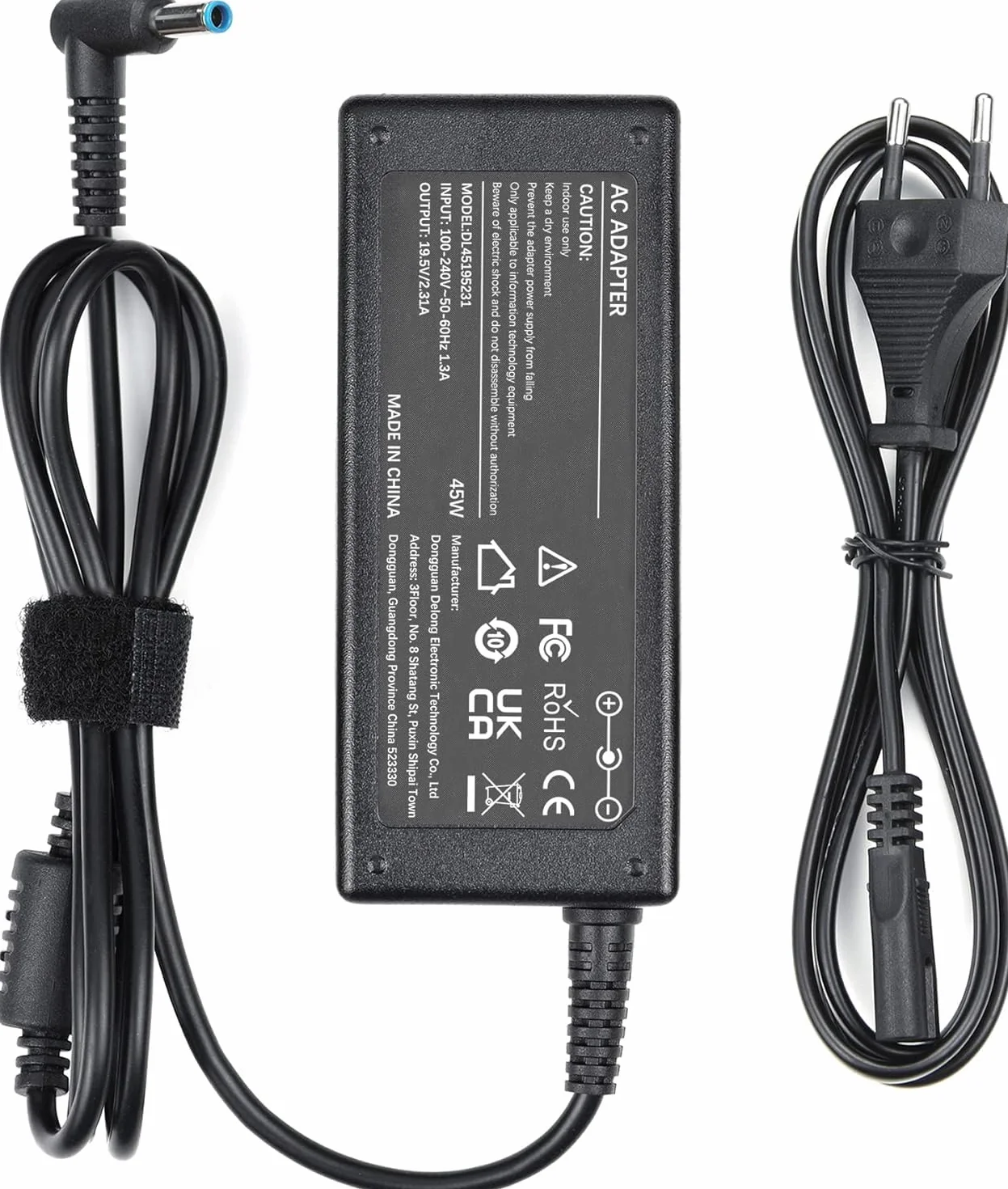 Chargeur Ordinateur Portable 45W Compatible HP Elitebook 840 850 ProBook 430 440 450 Pavilion X360 Stream Envy 19.5V 2.31A