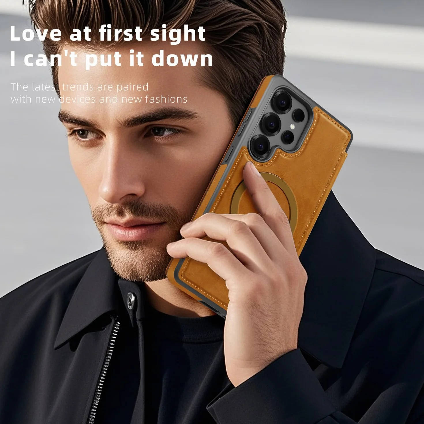 Etui IMEIKONST na telefon Samsung Galaxy S26 Ultra, portfel ze skóry PU z przegródkami na karty i blokadą RFID, klapa z magnetycznym zamknięciem, anty-upadkowa pełna ochrona telefonu dla Samsung S26