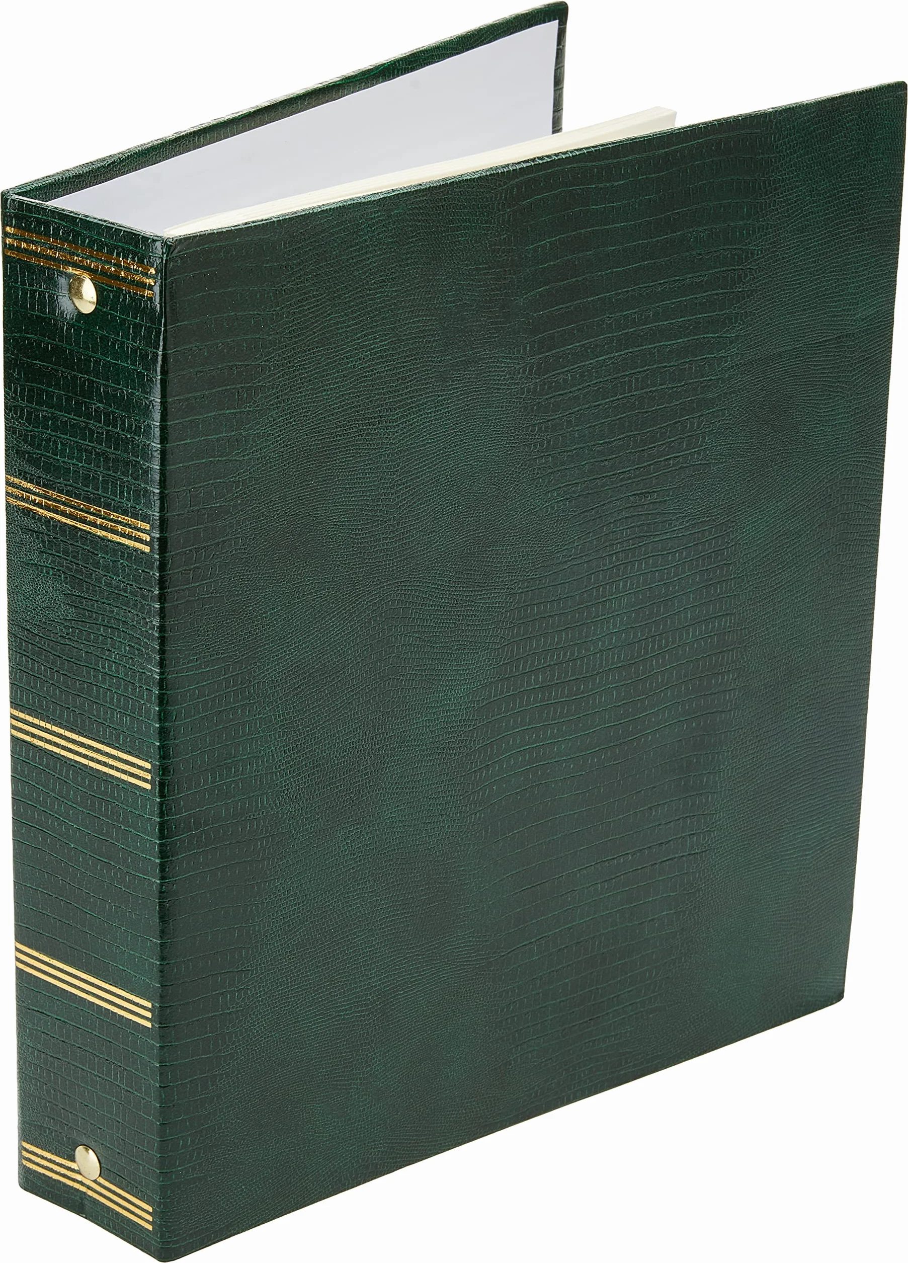 Album Photo magnétique à 3 Anneaux Auto-adhésif 100 Pages Vert Hunter Green