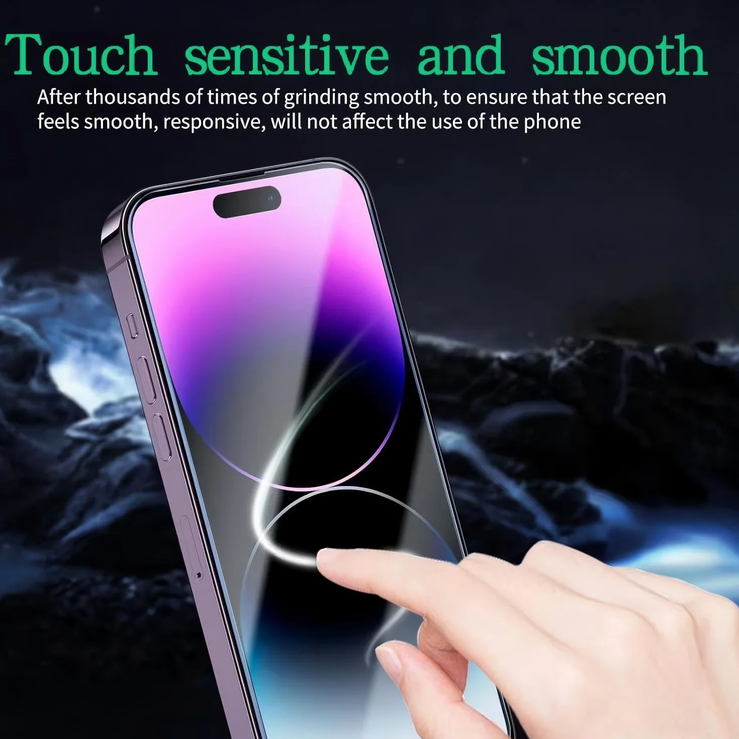 Opakowanie 3 folia ochronna ze szkła hartowanego na wyświetlacz iPhone 14 Pro, folia ochronna przeciwzarysowania, stopień twardości 9H, HD, folia ochronna na telefon komórkowy 6,1 cala, szkło o ultra