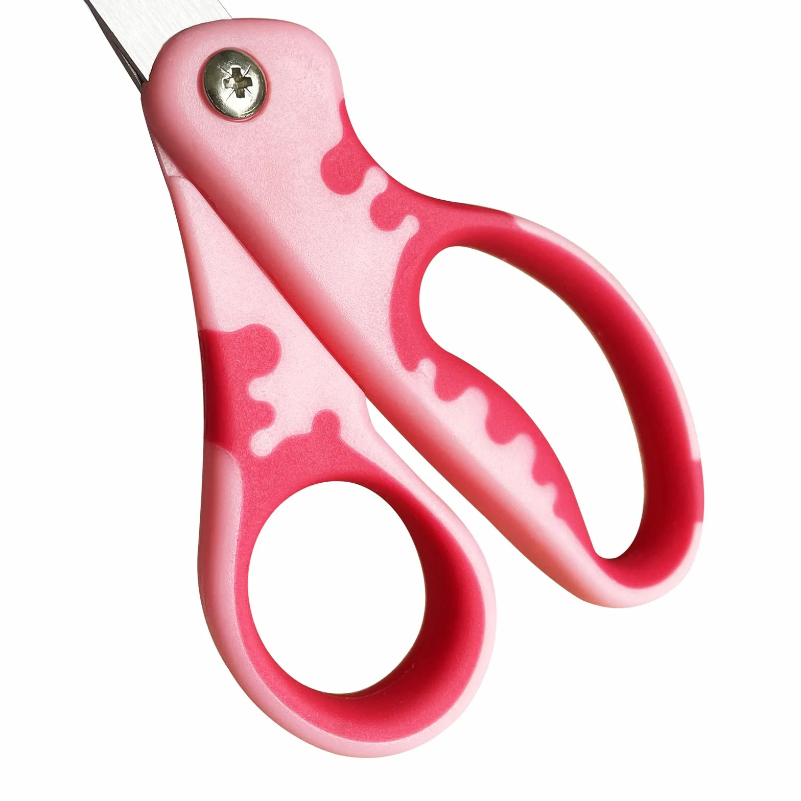 CCR Lot de 5 paires ciseaux sécurité enfants 13,5 cm poignée douce couleurs assorties