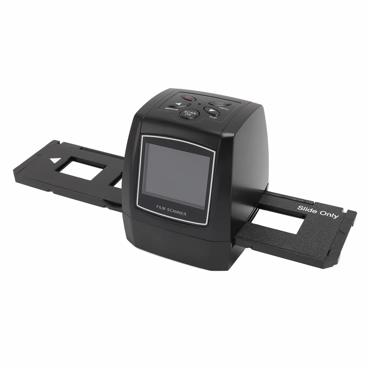 Skaner Filmów i Slajdów z Ekranem LCD 2,4 Cala, Konwersja Slajdów i Negatywów 135 Mm, 126 KPK, 110, 8 Mm na Zdjęcia Cyfrowe o Rozdzielczości 12 MP, Skaner Pozytywów i (Wtyczka UE
