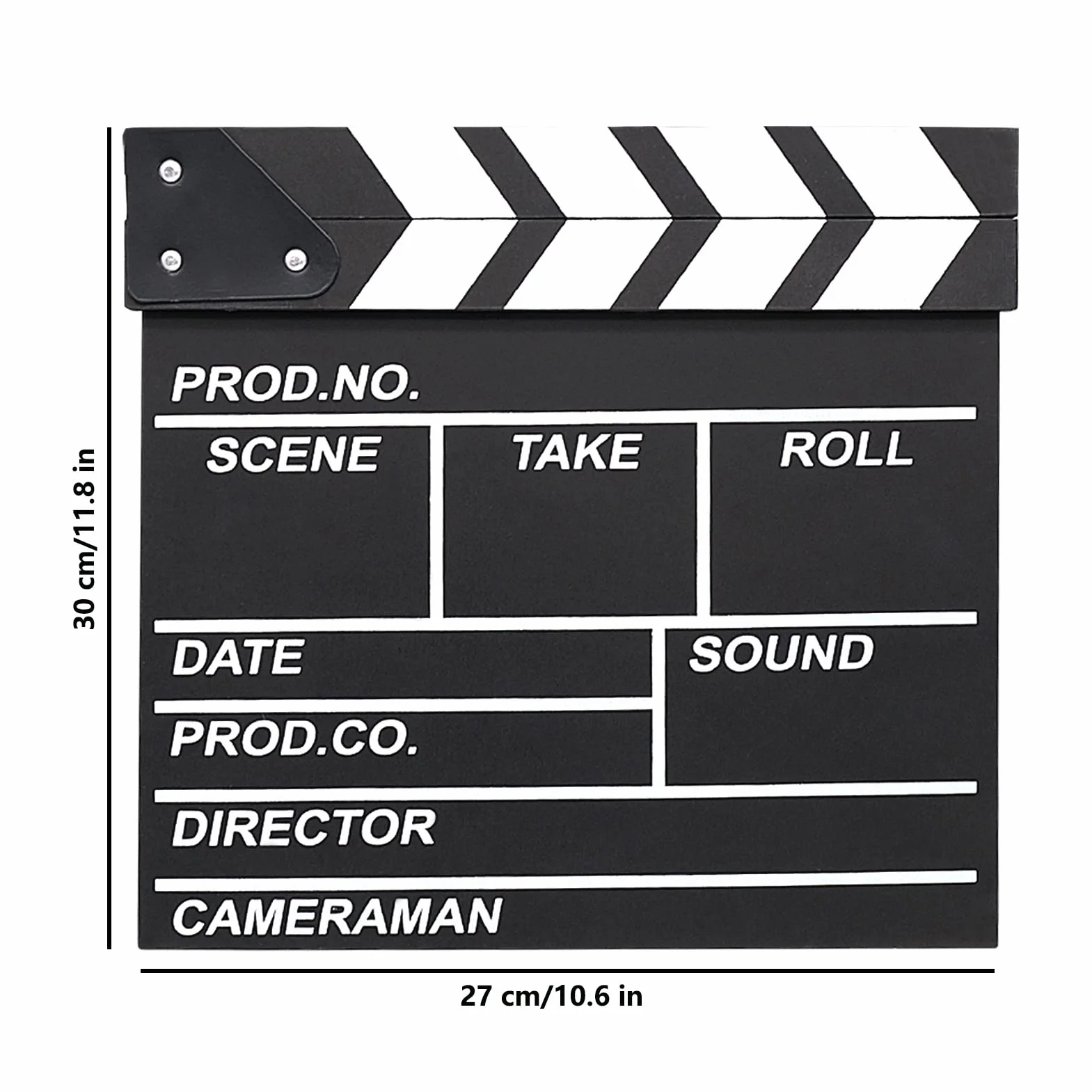 Tableau d'administration en bois clapperboard vintage accessoires de film TV