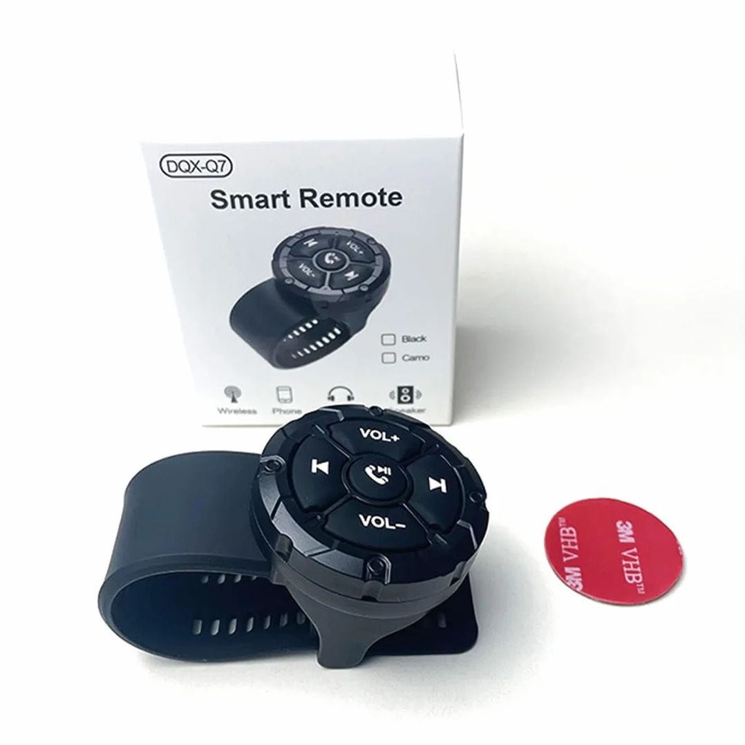 Przycisk multimedialny bezprzewodowy pilot zdalnego sterowania Bluetooth, wodoodporny pasek typu IP67, kontroler telefonu do samochodu, roweru, motocykla, kierownicy, Siri, dzwonienie i robienie zdjęć