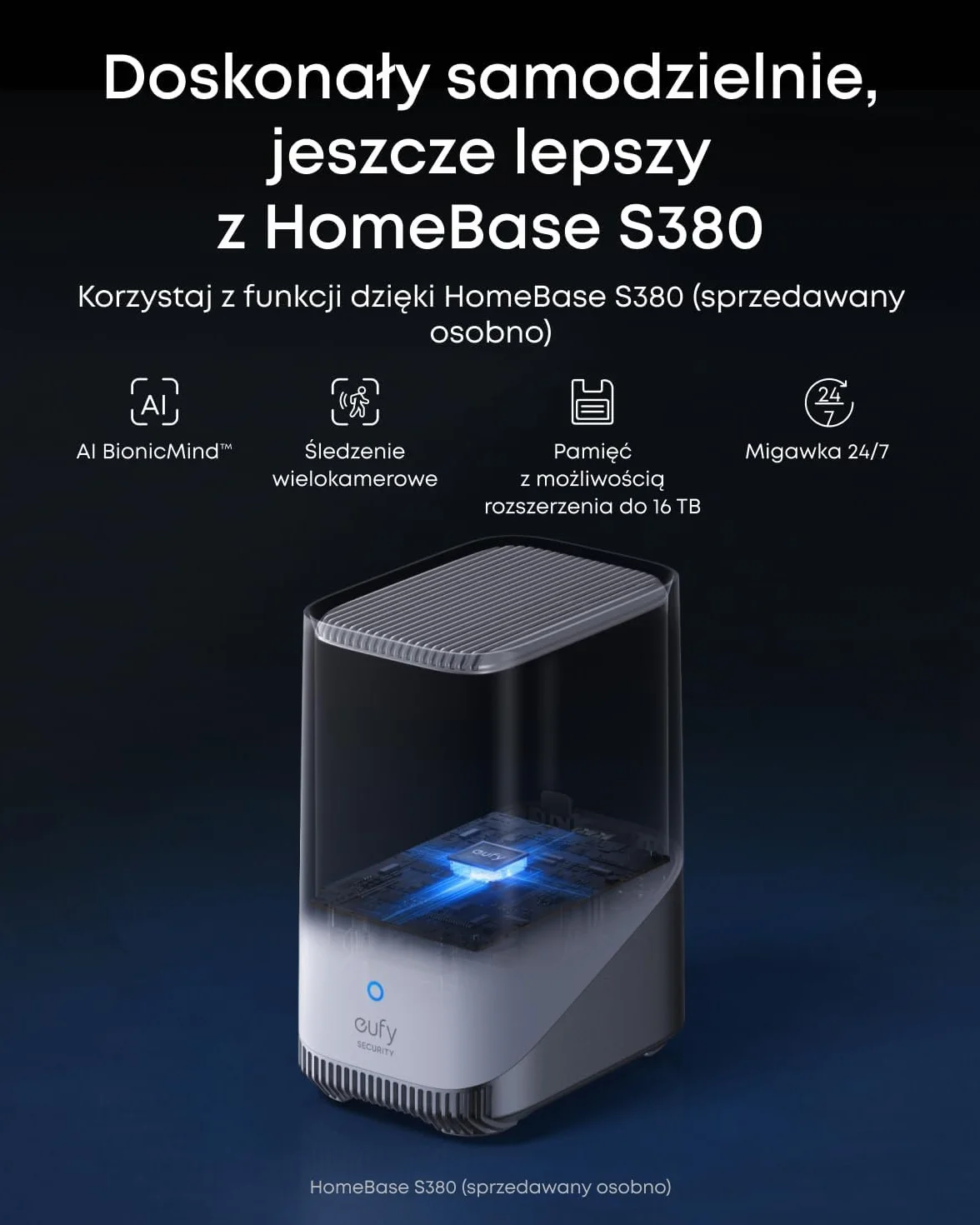 Zestaw eufyCam S4 z 2 kamerami, bezprzewodowa kamera solarna do monitoringu zewnętrznego, kamera PTZ z 3 obiektywami, 4K UHD, śledzenie wielu kamer 360°, automatyczne śledzenie