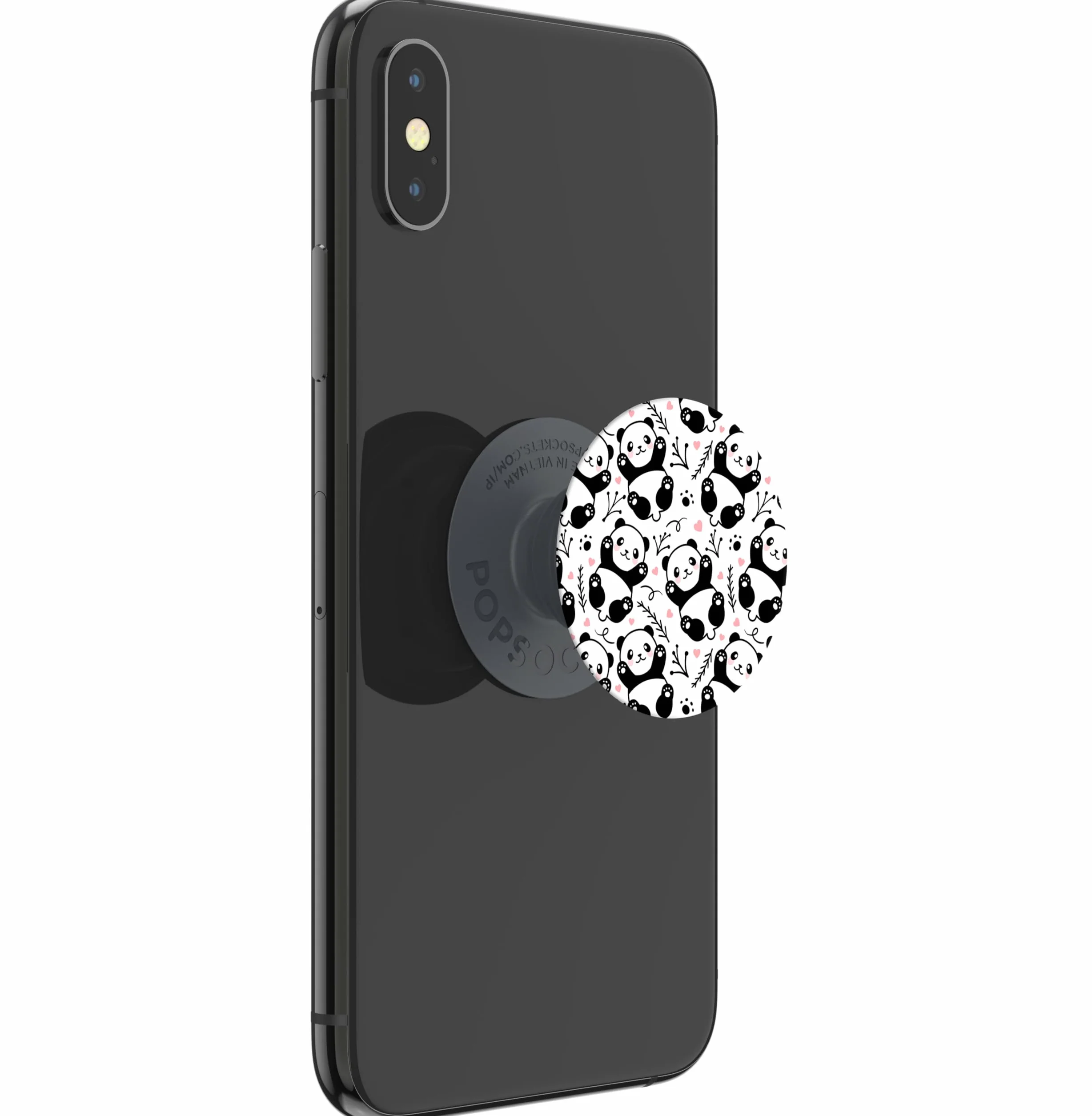PopSockets PopGrip | Uchwyt do smartfonów i tabletów | Uchwyt na palec Basic Panda Boom