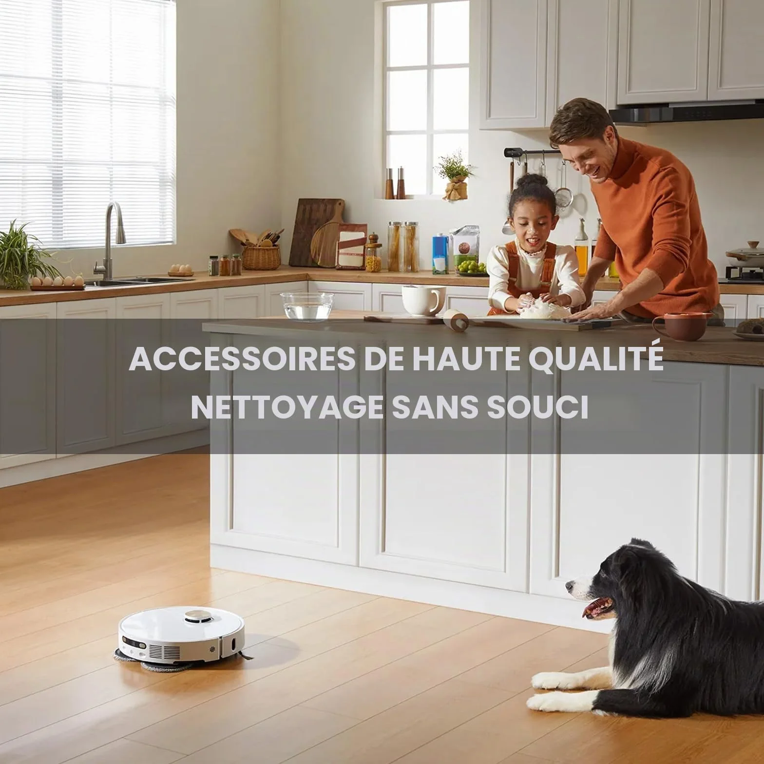 Brosse tricut Accessoires pour Dreame L10s Ultra Gen 3 / X40 Ultra Complete / L40 Ultra / X40 Master/Mova P50 Pro Ultra, 6 sacs à poussière, 4 brosses latérales, 4 lingettes, 4 filtres, 1 Brosse