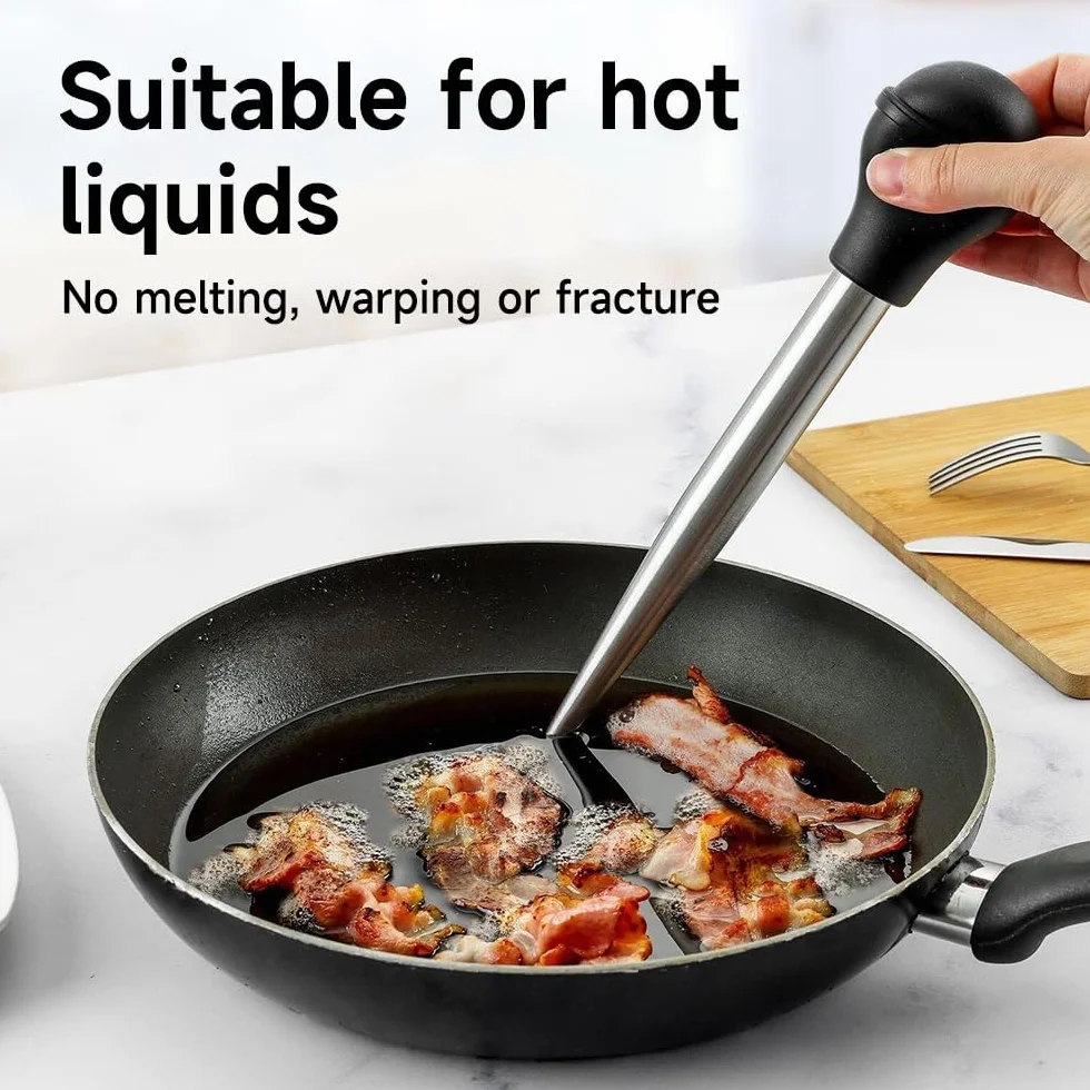 Poire à Jus en Acier Inoxydable 304 avec Aiguille d'Injection et Brosse pour Cuisson BBQ