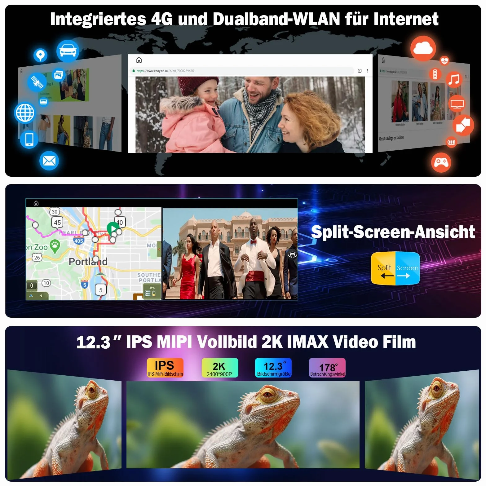 12,3 cala Android 14 8 GB + 128 GB Qualcomm 8-rdzeniowy radio samochodowe Carplay do BMW X3 F25 X4 F26 NBT z nawigacją GPS Android Auto DAB+ WiFi IPS Bluetooth 5.0 ekran dotykowy iDrive Canbus