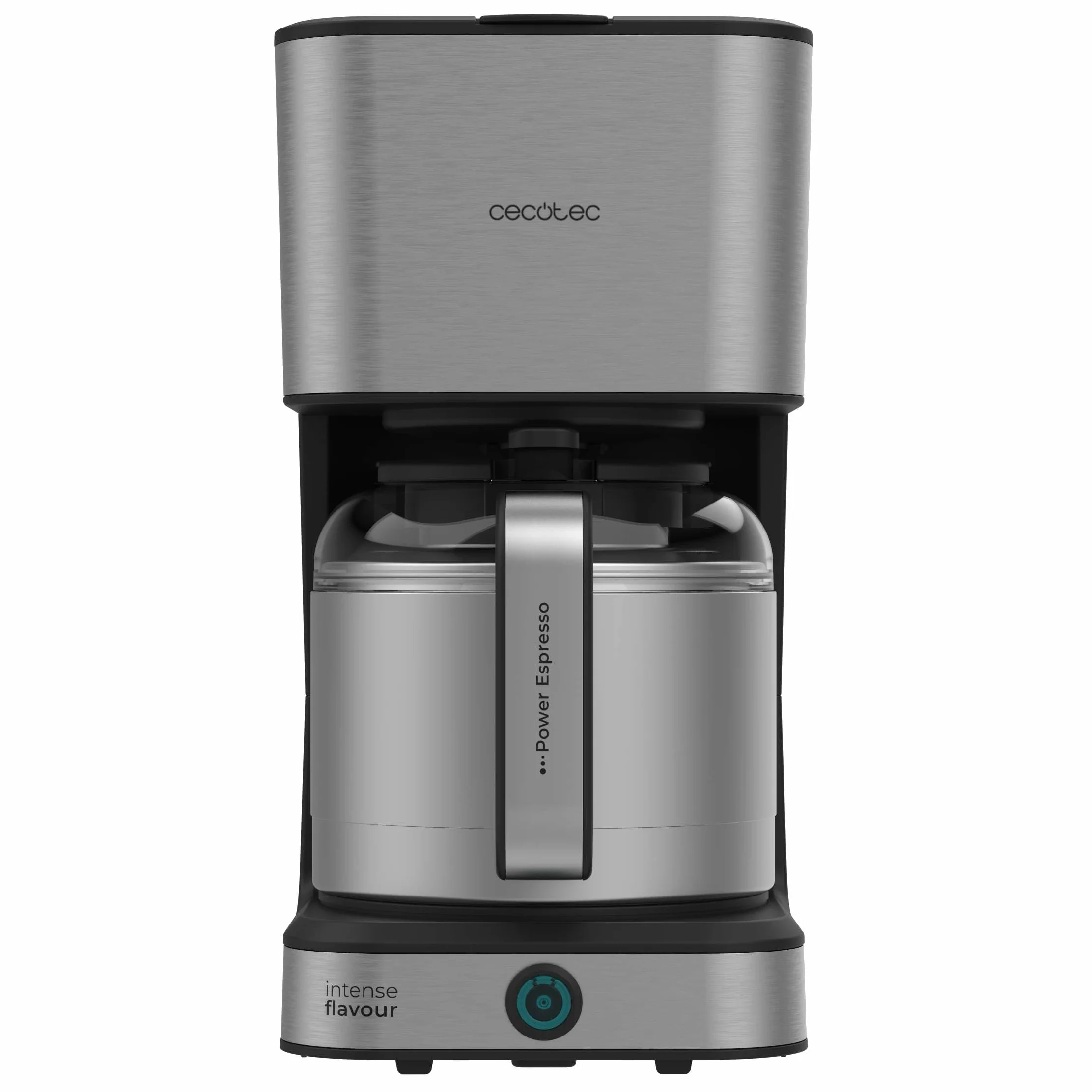 Cecotec Cafetière à Filtre de 1,2L Coffee 66 Drop & Thermo, Puissance 950 W, 10 Tasses, Technologie ExtremeAroma, Fonction Anti-goutte, Filtre en maille réutilisable, Protection Surchauffe.