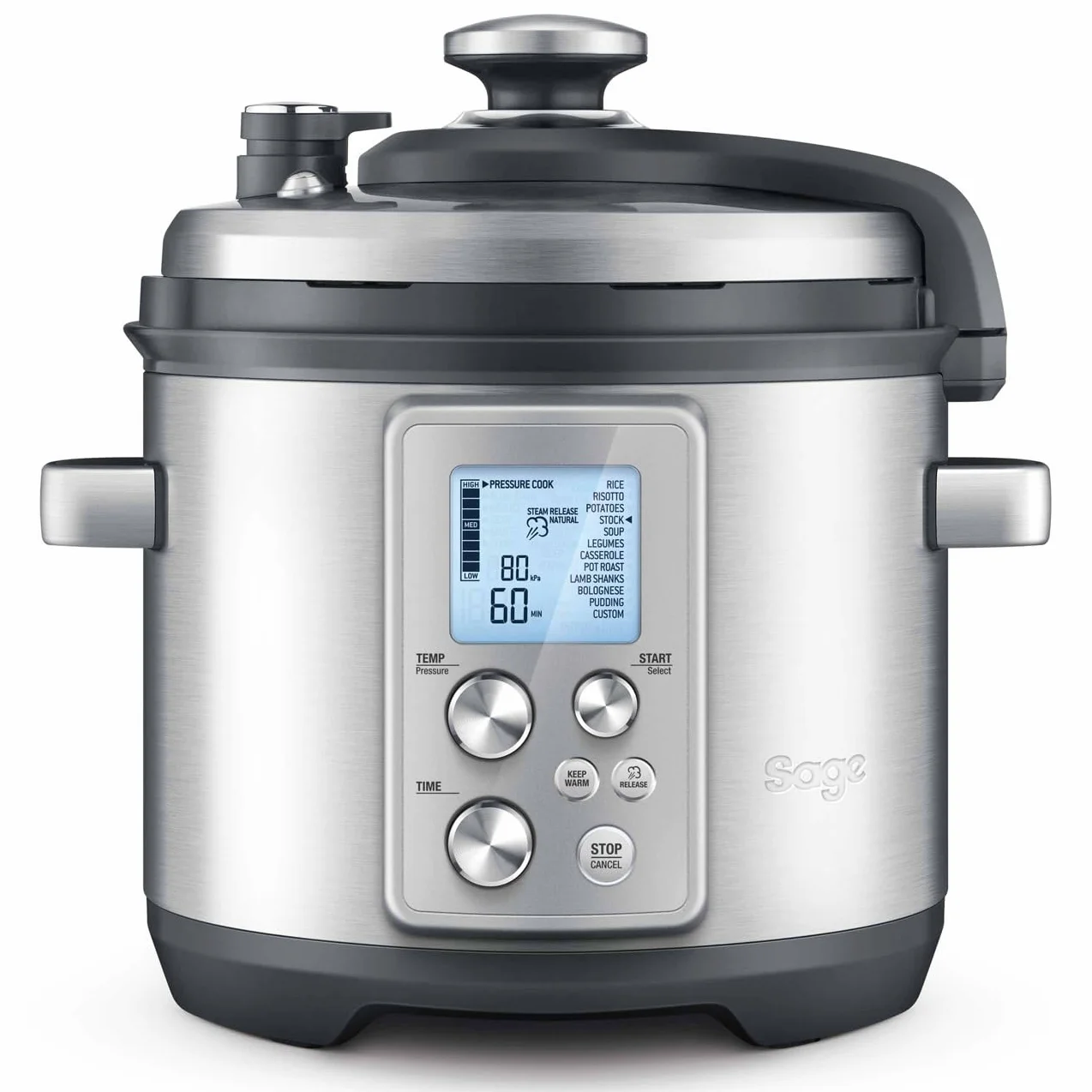 SAGE SPR700 The Fast Slow Pro, Multicuiseur Avancé, Évacuation Automatique de la Vapeur, Capacité 6 Litres