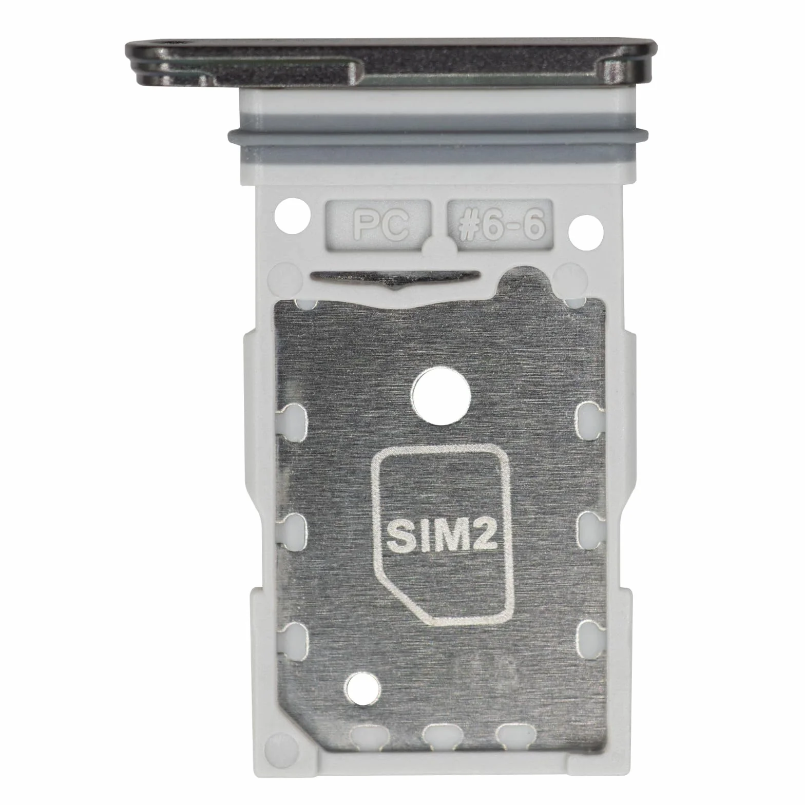 MMOBIEL Ramka do Karty Dual SIM Kompatybilny z Samsung Galaxy S24 Ultra - Tacka Karty Dual SIM - SIM Card Holder Replacement - Z Pinezką SIM i Wodoodporny Gumowy Pierścień - Czarny