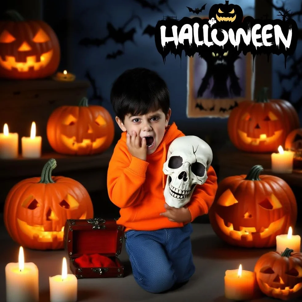 Squelette Crâne Halloween Décoration Tête En Plastique Modèle Pour Fête Effrayante