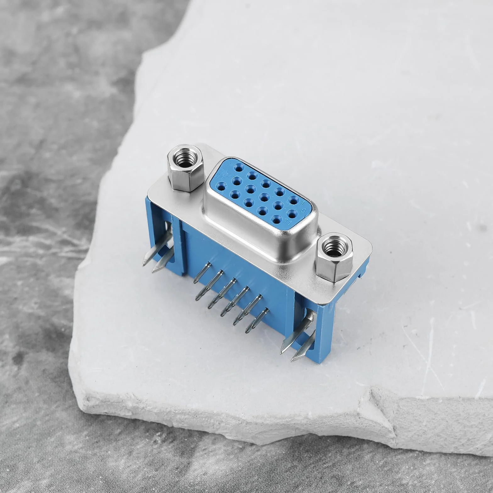 Connecteur Femelle VGA 15 Broches 3 Rangées D-Sub pour Unité de Commande Automatique