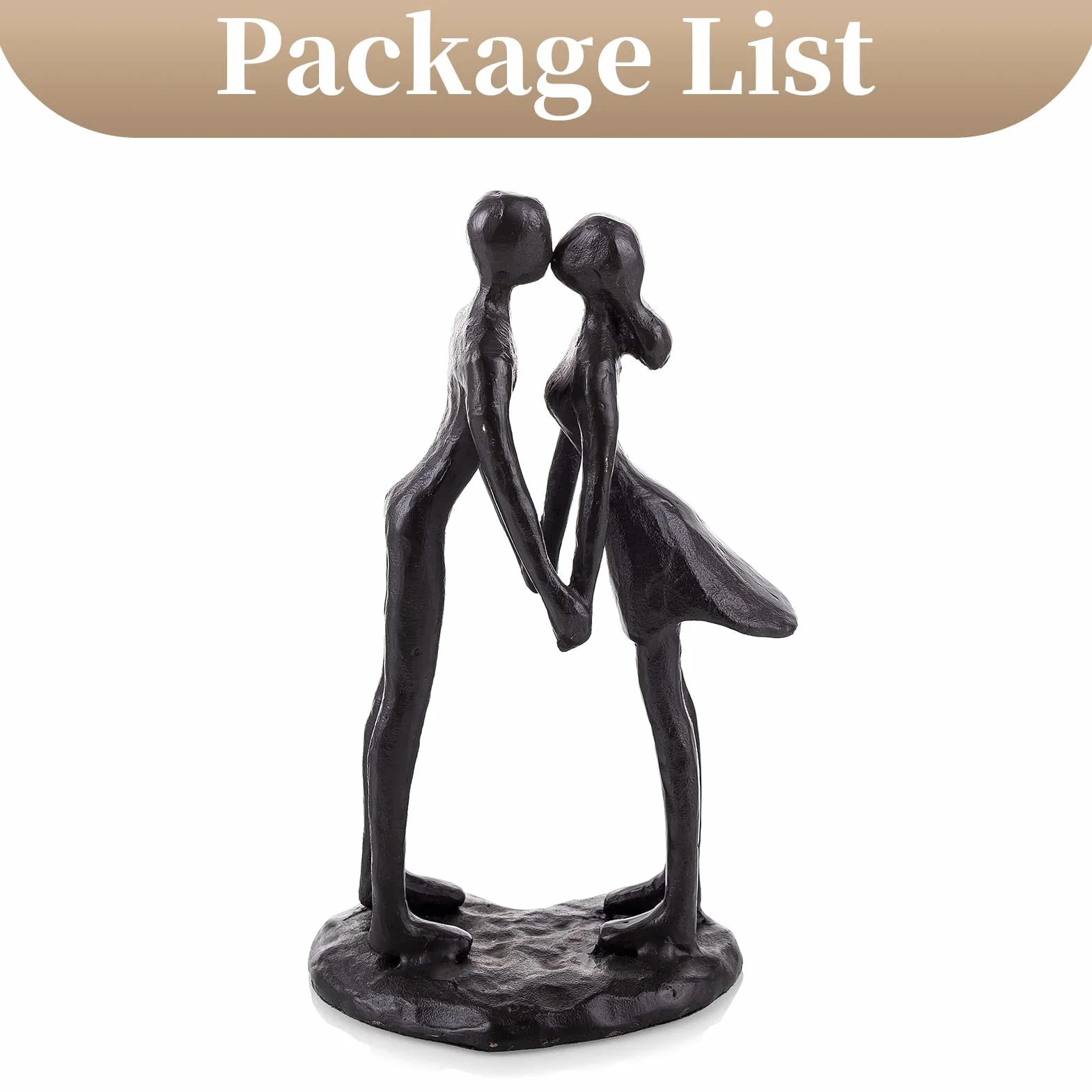 Sziqiqi Statue Couple Amoureux Cadeau Anniversaire Mariage pour Femme Homme Épouse Mari