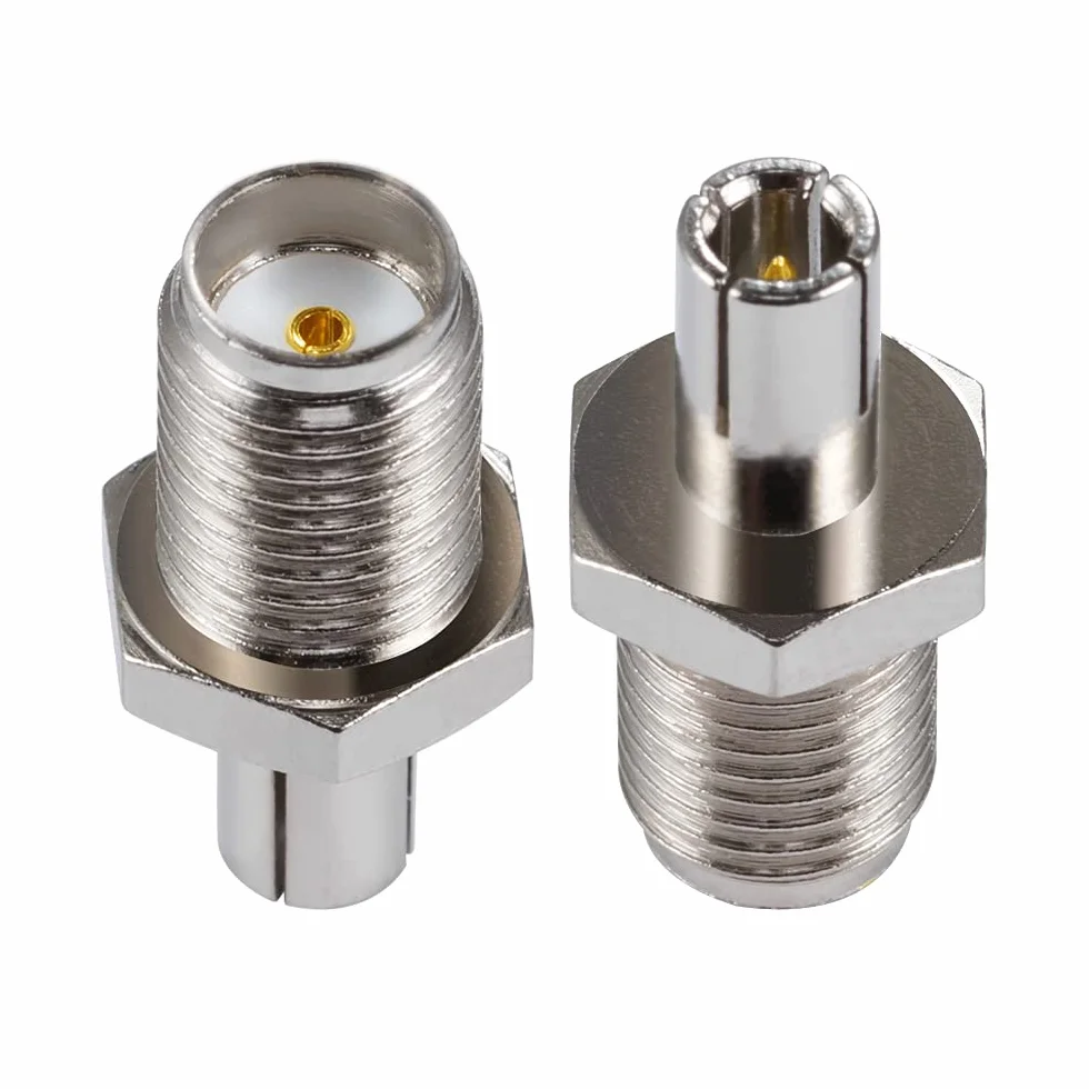 Vecys 2 Sztuki SMA Żeńskie do TS9 Męskie Adapter 2G 3G 4G TS9 SMA Adapter Anteny Kompatybilny z LTE Antena Router GSM WLAN UMTS Mobilny Internet