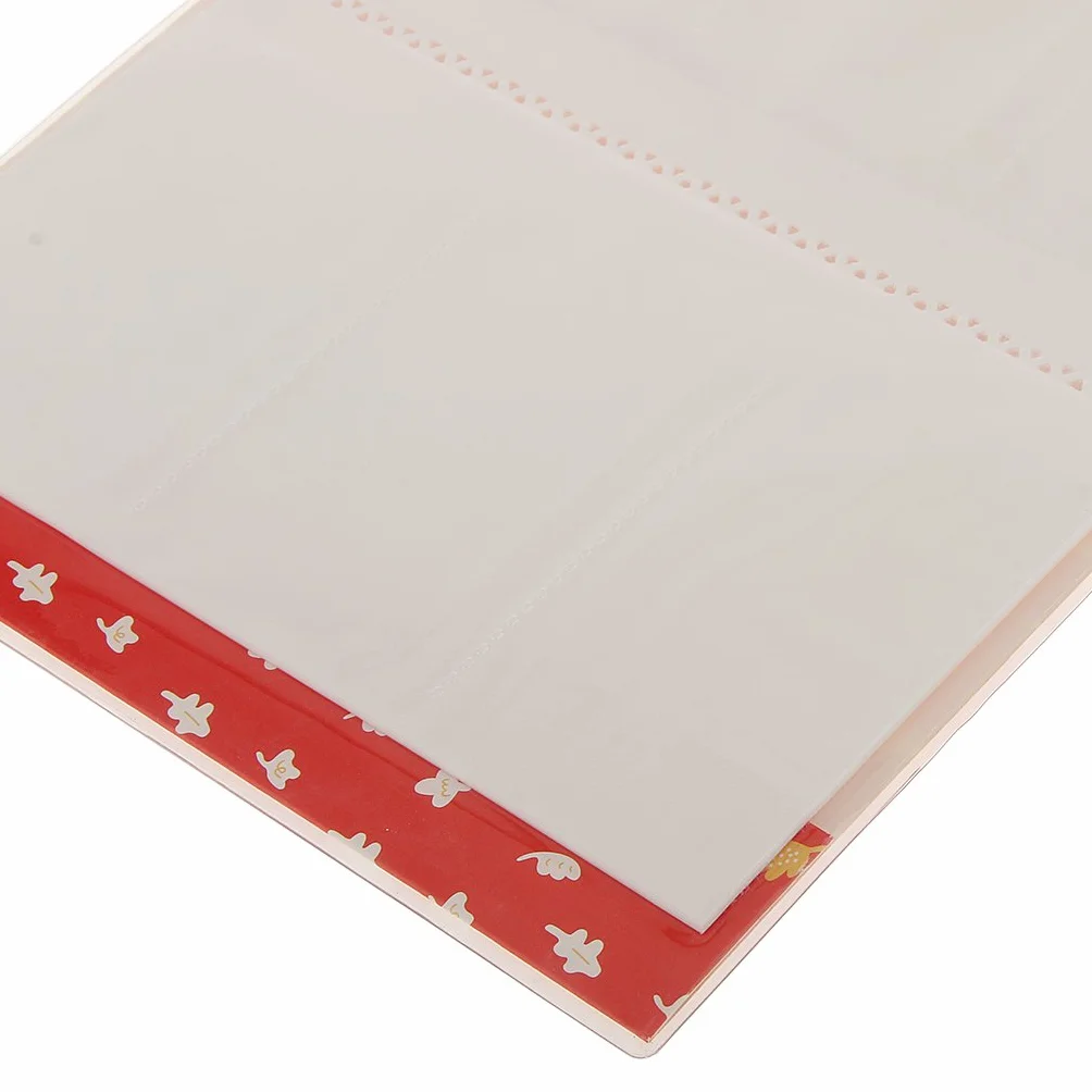 Cas Album Photo Stockage Film Mini 84 Photos Feuille Rouge Instax