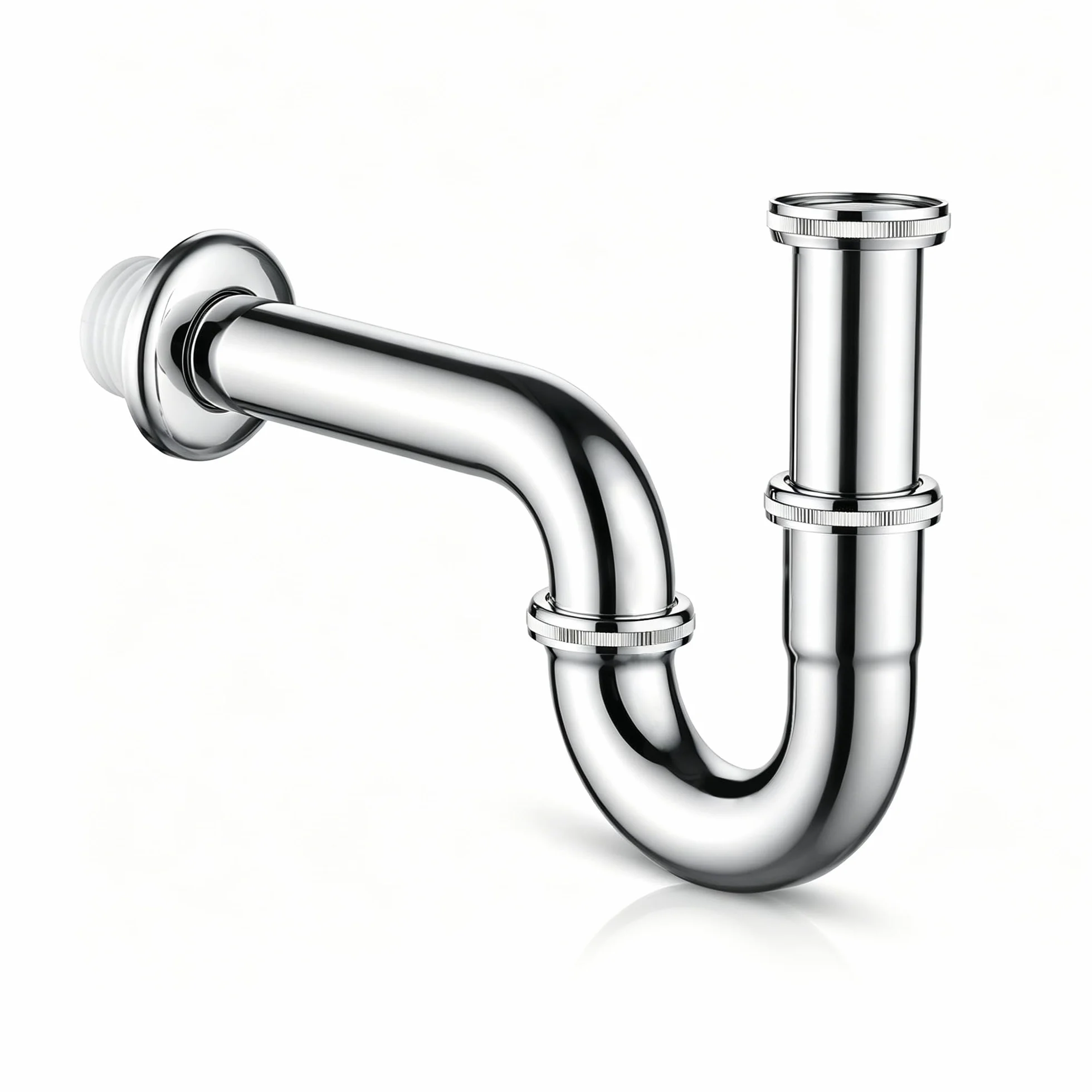 Ibergrif Siphon Lavabo Réglable Inox Chromé Anti-Odeur 1"1/4 x 32 mm Acier Inox 304