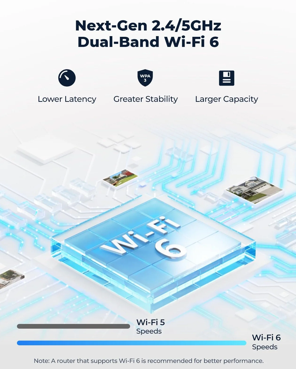 Reolink 4K Domowa Kamera Bezpieczeństwa, Kamera Zewnętrzna Wi-Fi 6 5/2,4 GHz z IP67, Wykrywanie Ludzi/Pojazdów/Zwierząt, Kolorowe Widzenie w Nocy, Dwukierunkowe Audio, Nagrywanie 24/7, RLC-810WA