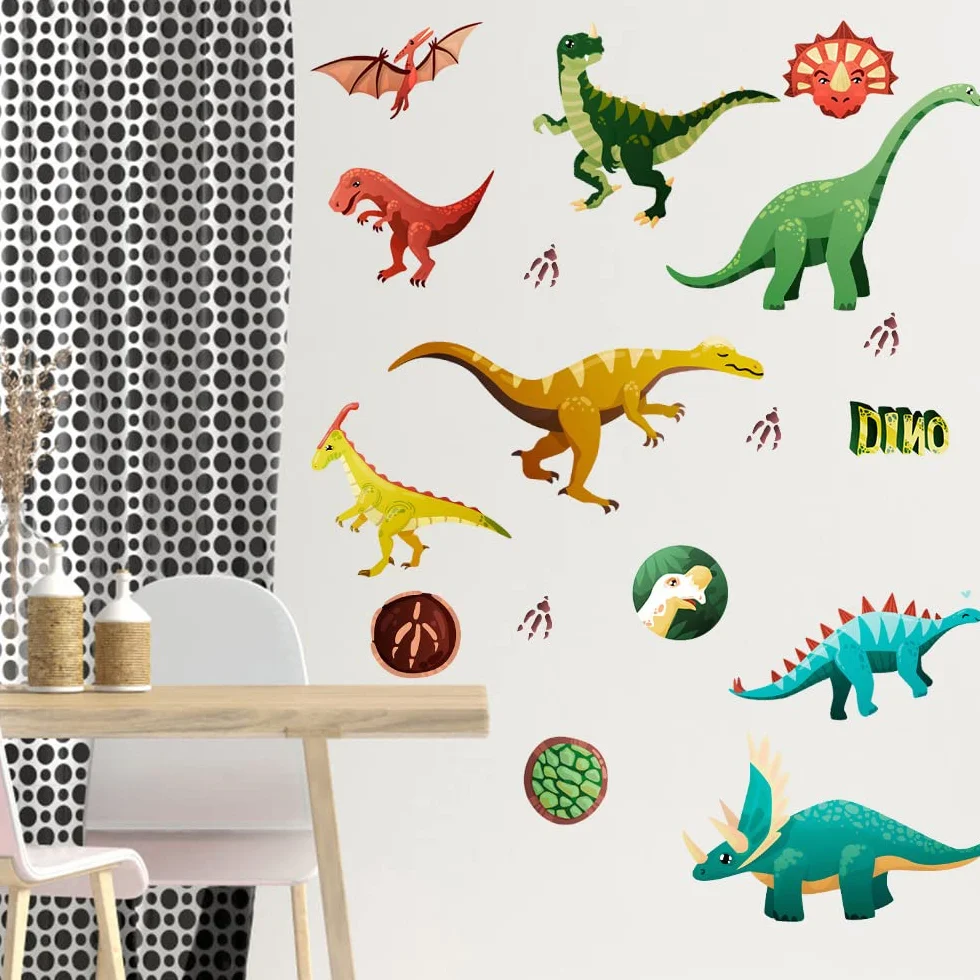 WUBAYI Stickers Muraux Lumineux Dinosaure Chambre Salon