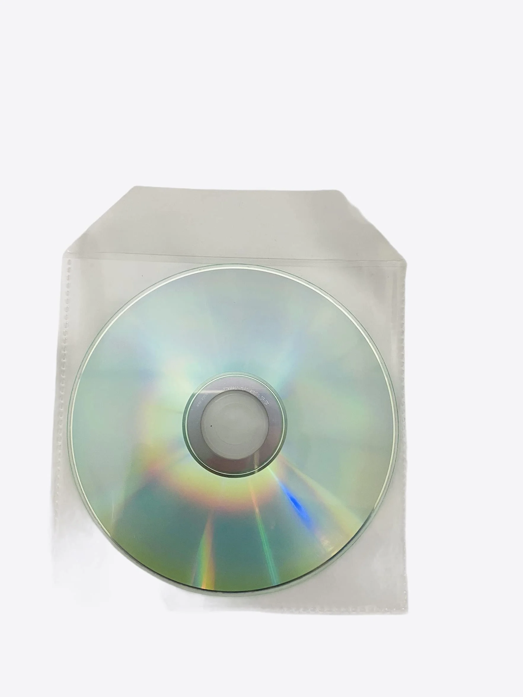 Dragontrading® Lot de 50 CD Sleeve 80 micron avec rabat