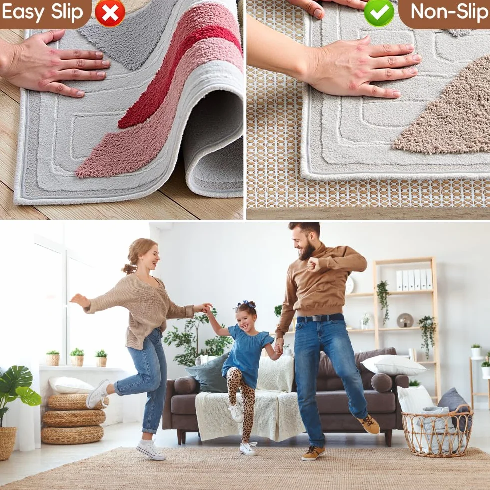 Vicloon Sous-Tapis Anti Dérapant 180 x 120 cm PVC Multi-Usage Protection Antidérapante