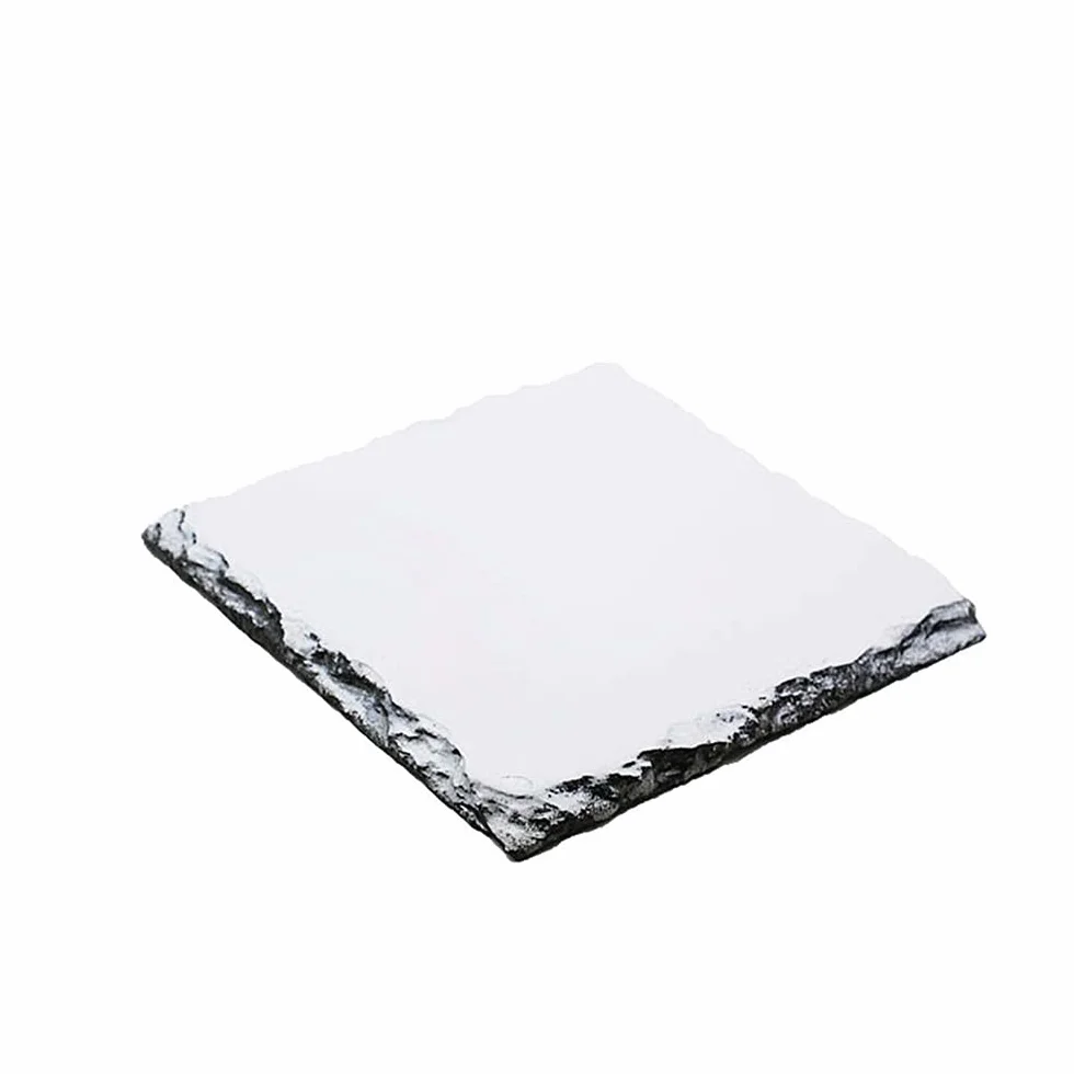 MR.R Sublimation Blanks Square Rock Slate Photo Plaque Cadre Photo Personnalisé Mariage Anniversaire Naissance Bébé 20x20cm