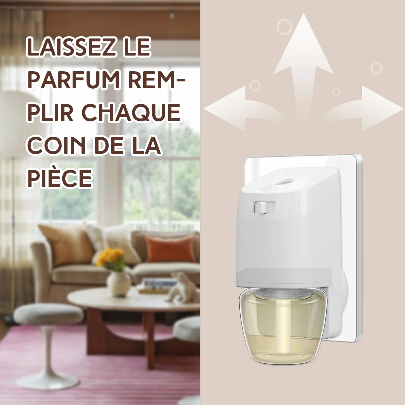 SCENTORINI Recharge pour Diffuseur d'Ambiance Parfum Pur Coton 19ML x6 Air Wick Glade