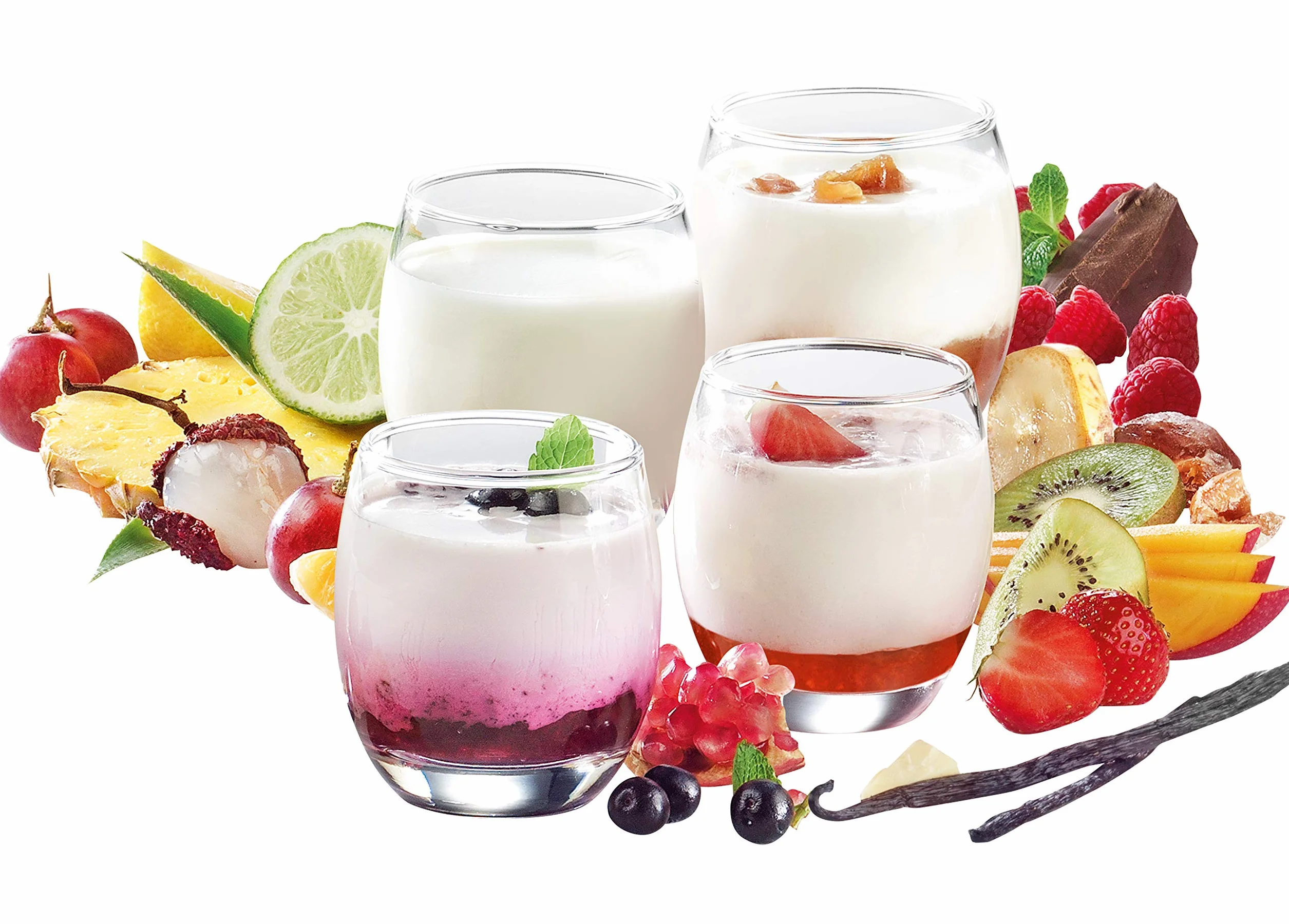 MOULINEX YG229510 Yogurteo Yaourtiere 7 Pots - Rouge et Blanc