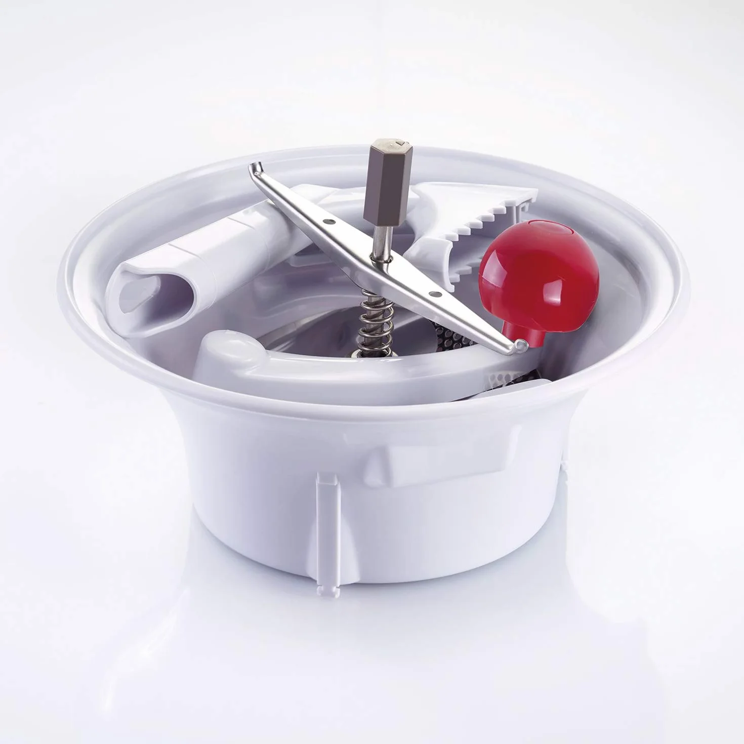 Westmark Moulin à Légumes 23 cm Plastique Acier Inoxydable Blanc Rouge