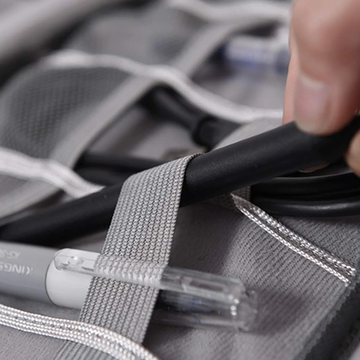 OrgaWise Etui Na Kable Torba Organizer Na Kable i Akcesoria Organizer Podróżny Torba Etui Na Kable Ładowarki Torba Do Przechowywania Powerbanku i Karty Pamięci Dysków Słuchawek Przewodów Itp