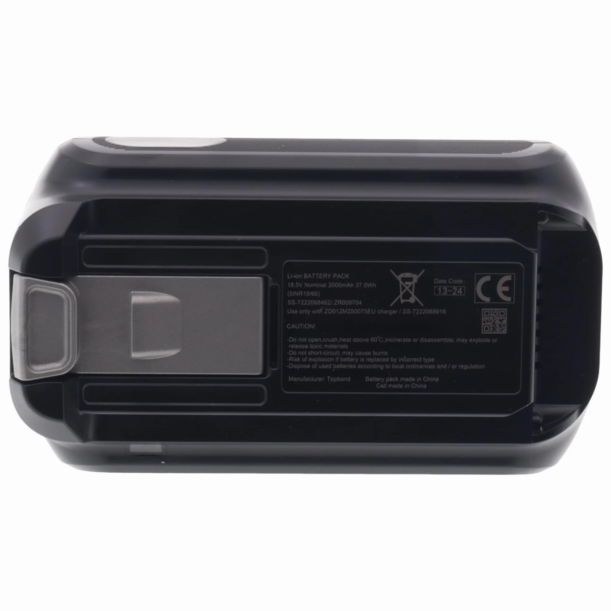 Rowenta ZR009704 X-Force Flex 9.60 Batterie Lithium-ION | 18,5 V | 45 Minutes d'expérience d'aspiration Plus Longue | Compatible avec X-Force Flex 9.60 (RH20xx) | Noir