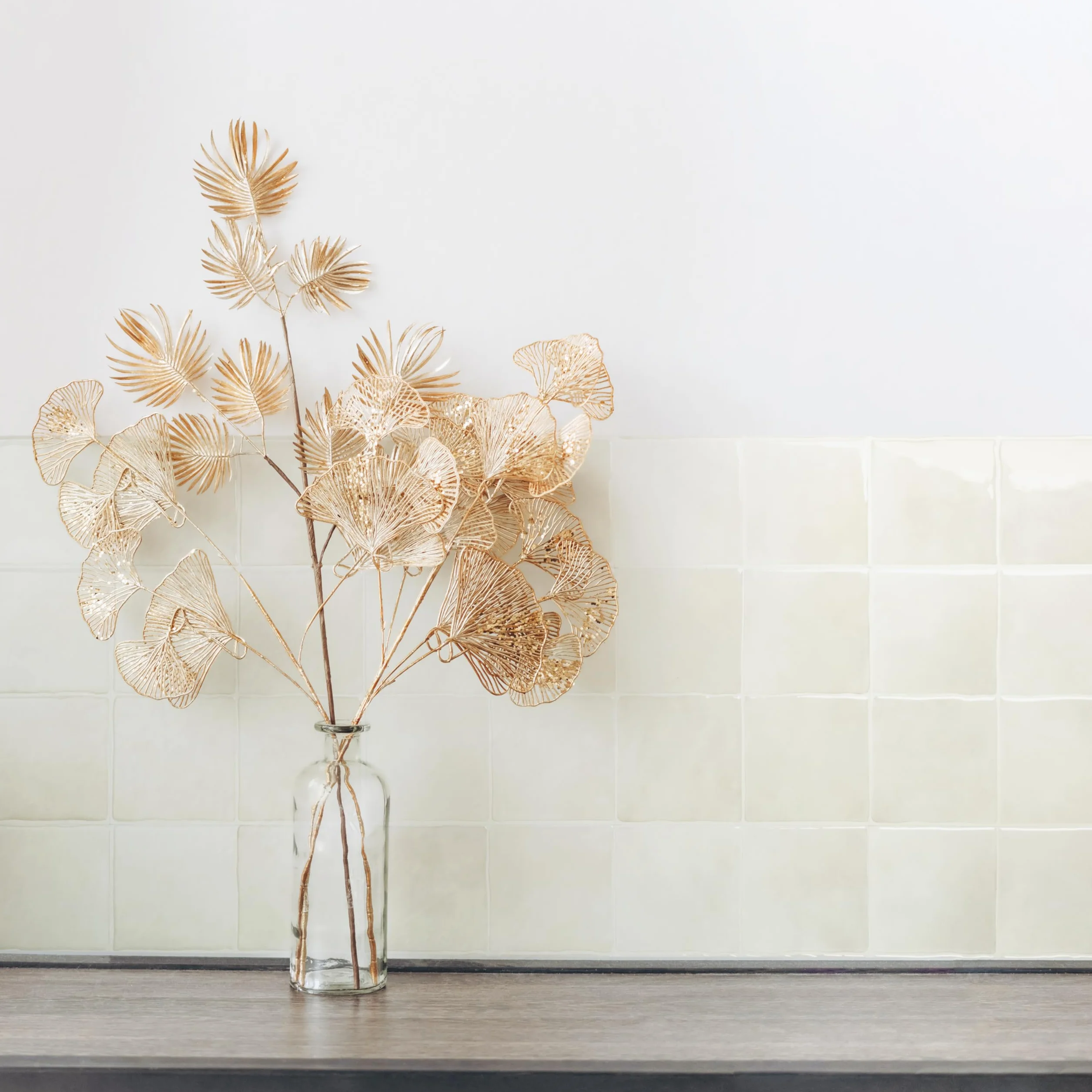 Smart Tiles Credence Adhesive Cuisine Zellige Beige/Gris, Carrelage Adhesif Mural Salle de Bain 3D, 5 Stickers Muraux 22.86x22.86 cm