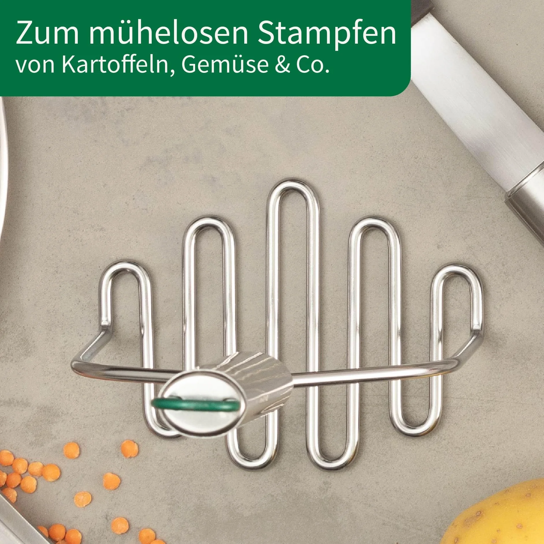 Fackelmann Presse-purée acier inoxydable 230°C résistant chaleur lave-vaisselle