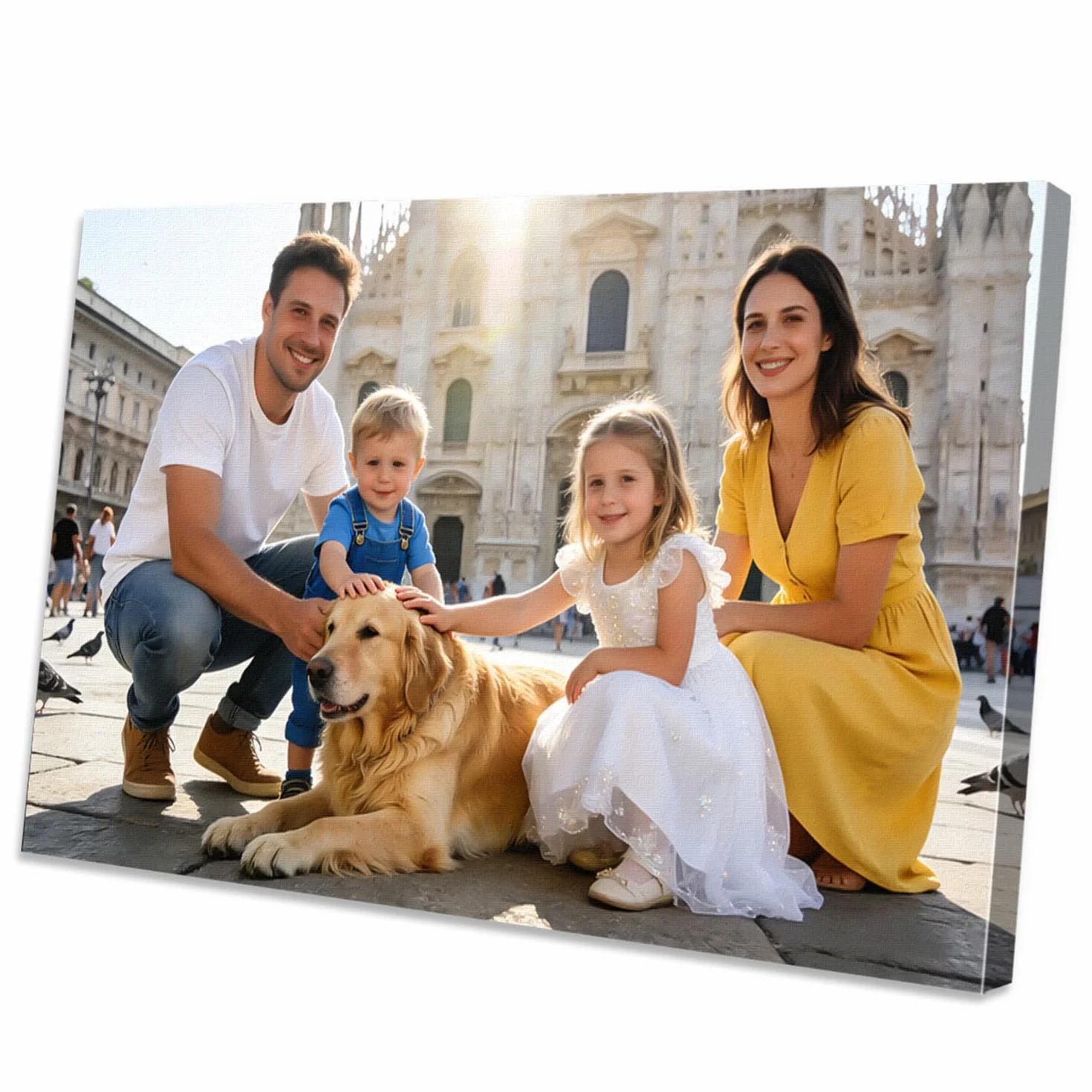 Photos sur toile personnalisées avec cadre à faire soi-même, poster pour femme, enfant, animal